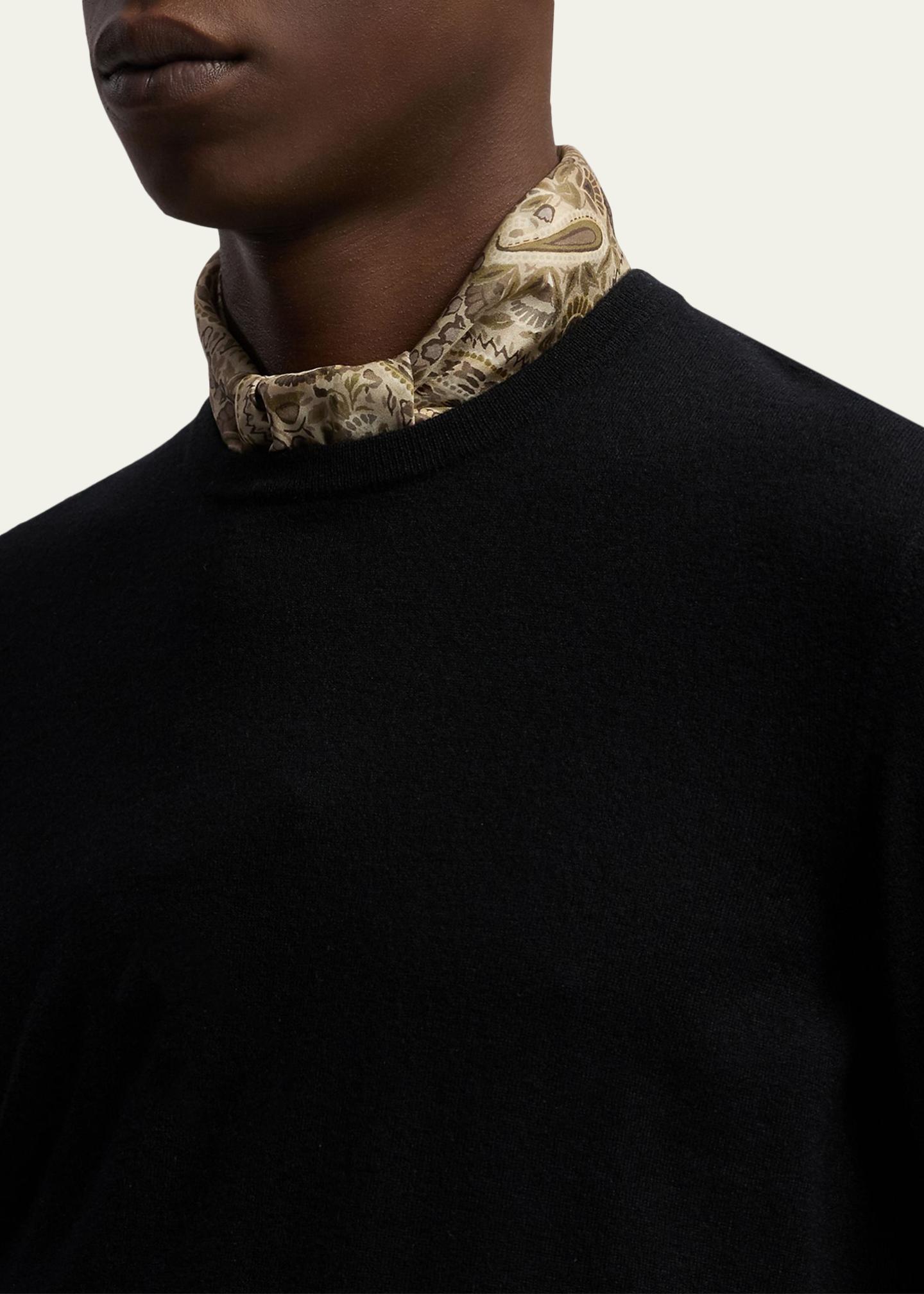 Ralph Lauren Purple Label Men's Paisley-Print Silk Neckerchief ...