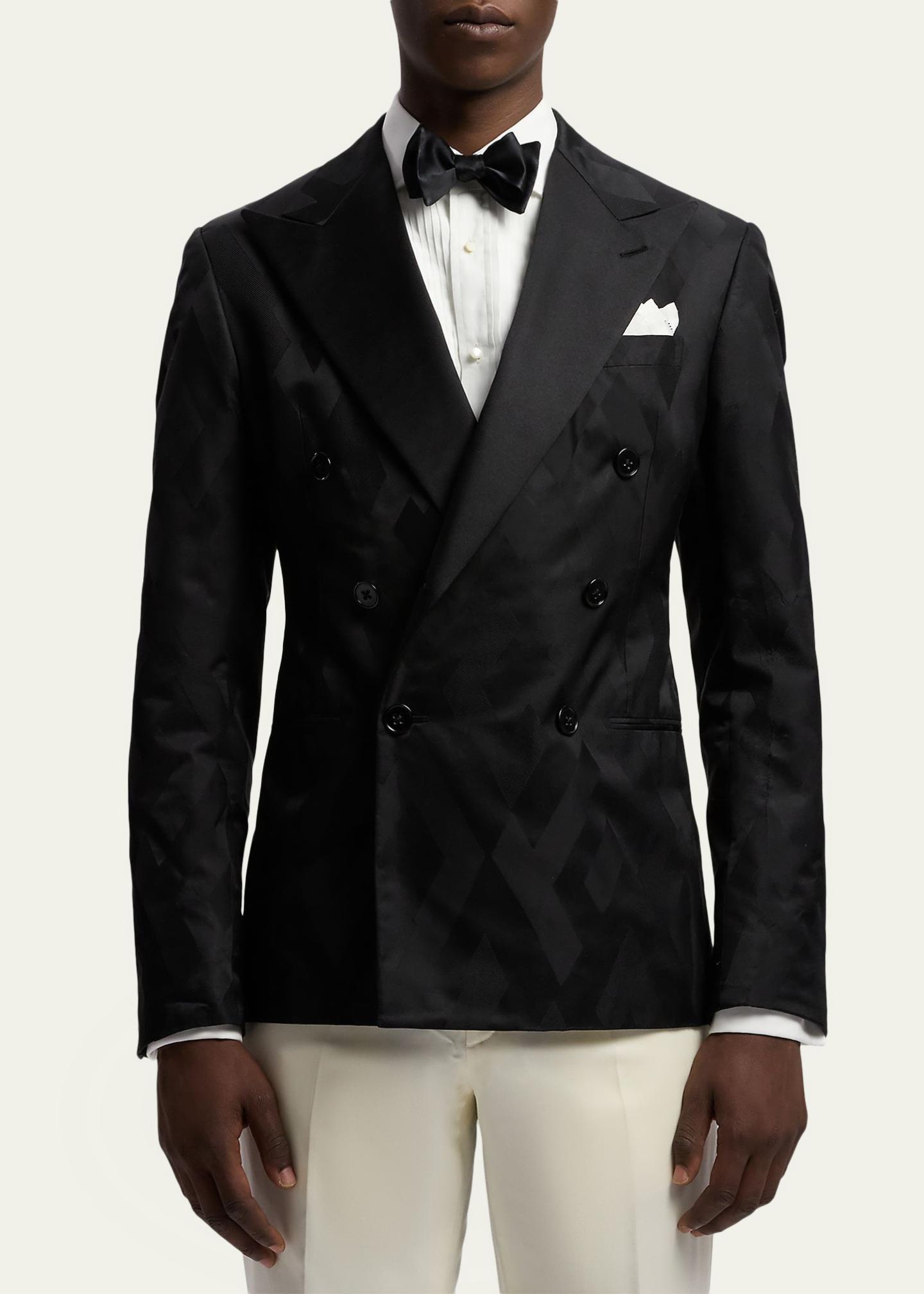 Ralph Lauren Purple Label Men's Geometric Peak Lapel Double