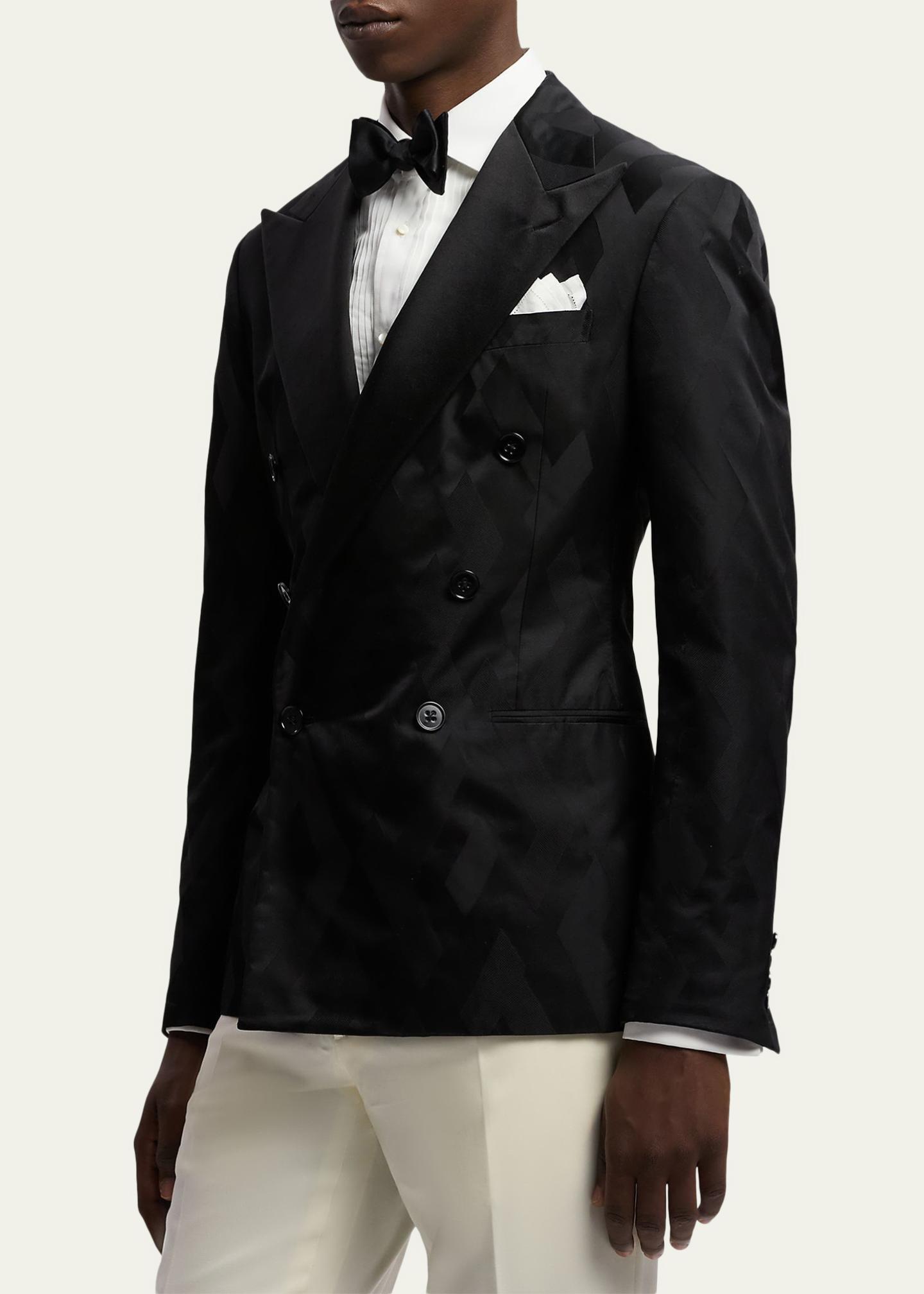 Ralph Lauren Purple Label Men's Geometric Peak Lapel Double