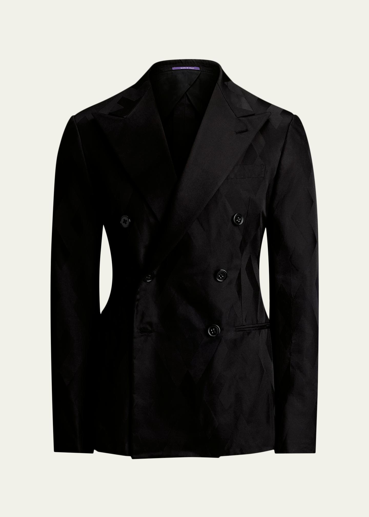 Ralph Lauren Purple Label Men's Geometric Peak Lapel Double