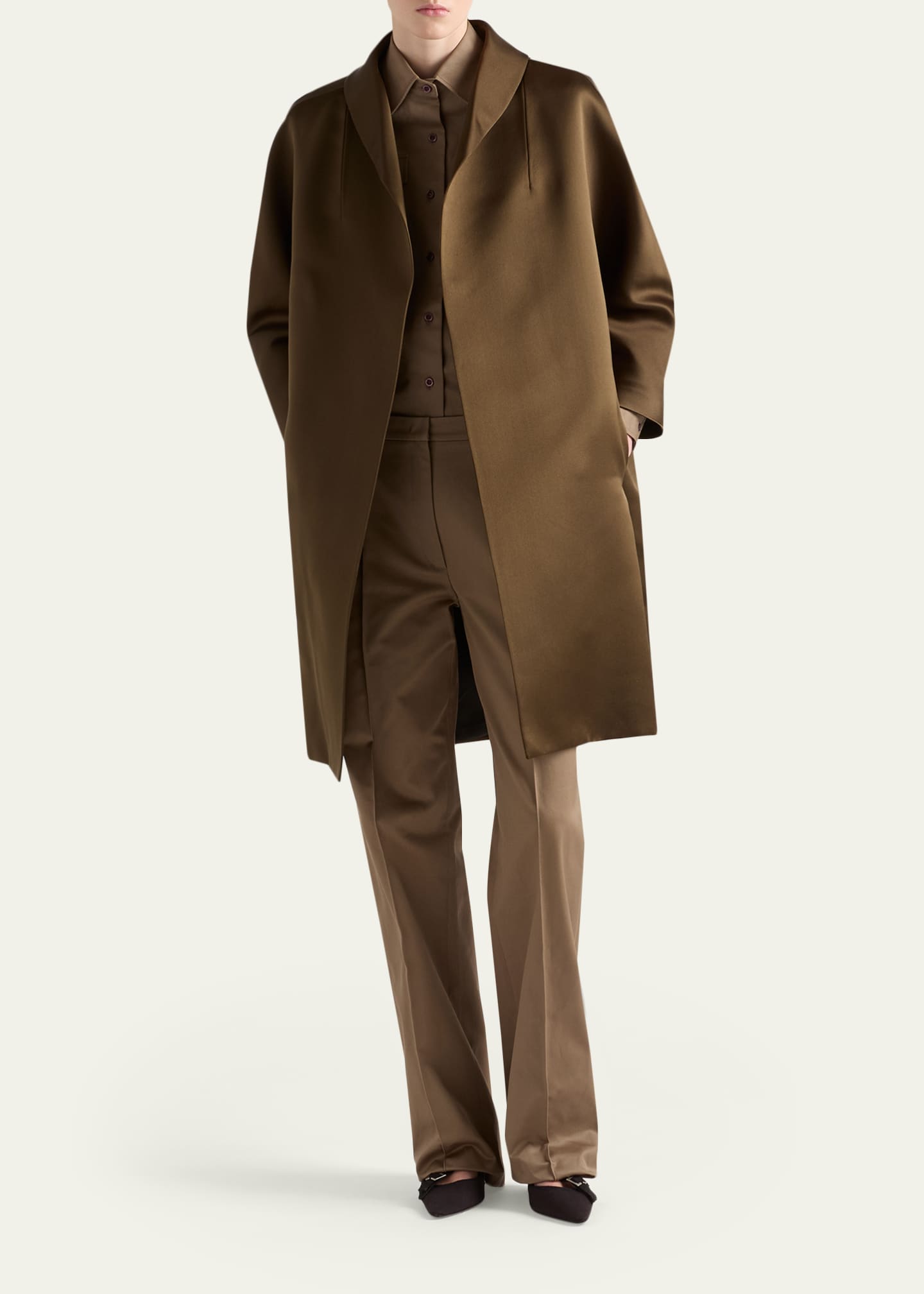 Prada Long-Sleeve Cotton Twill Utility Shirt - Bergdorf Goodman