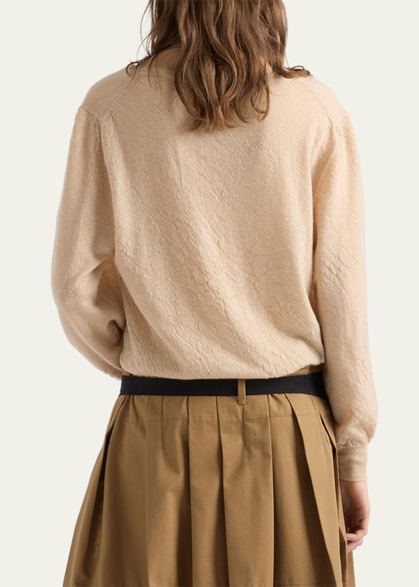 Prada Plunging V-Neck Cashmere Cardigan - Bergdorf Goodman