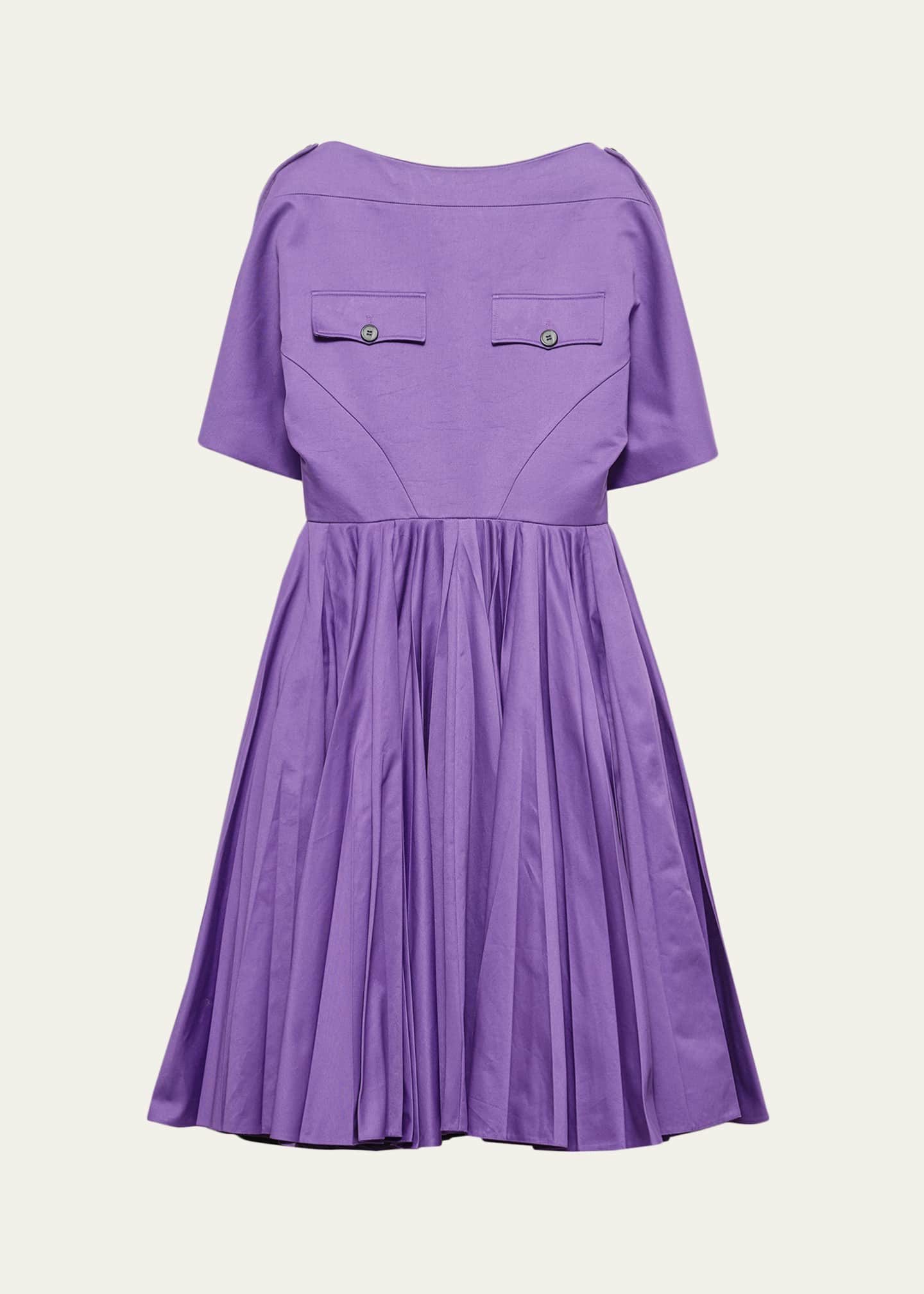 prada cotton dress Prada Cotton Canvas Dress, Woman, Navy, Size 38