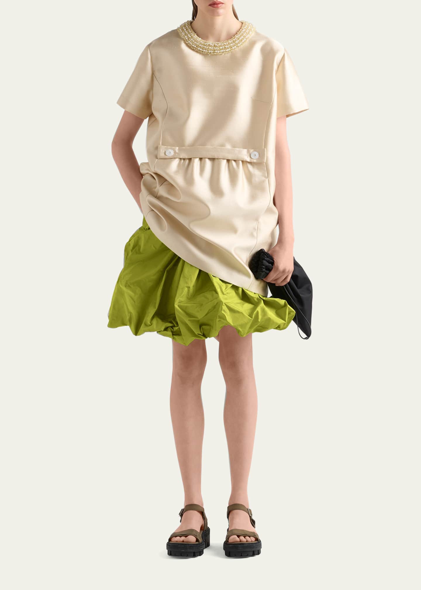 Prada Silk Taffeta Balloon Skirt - Bergdorf Goodman