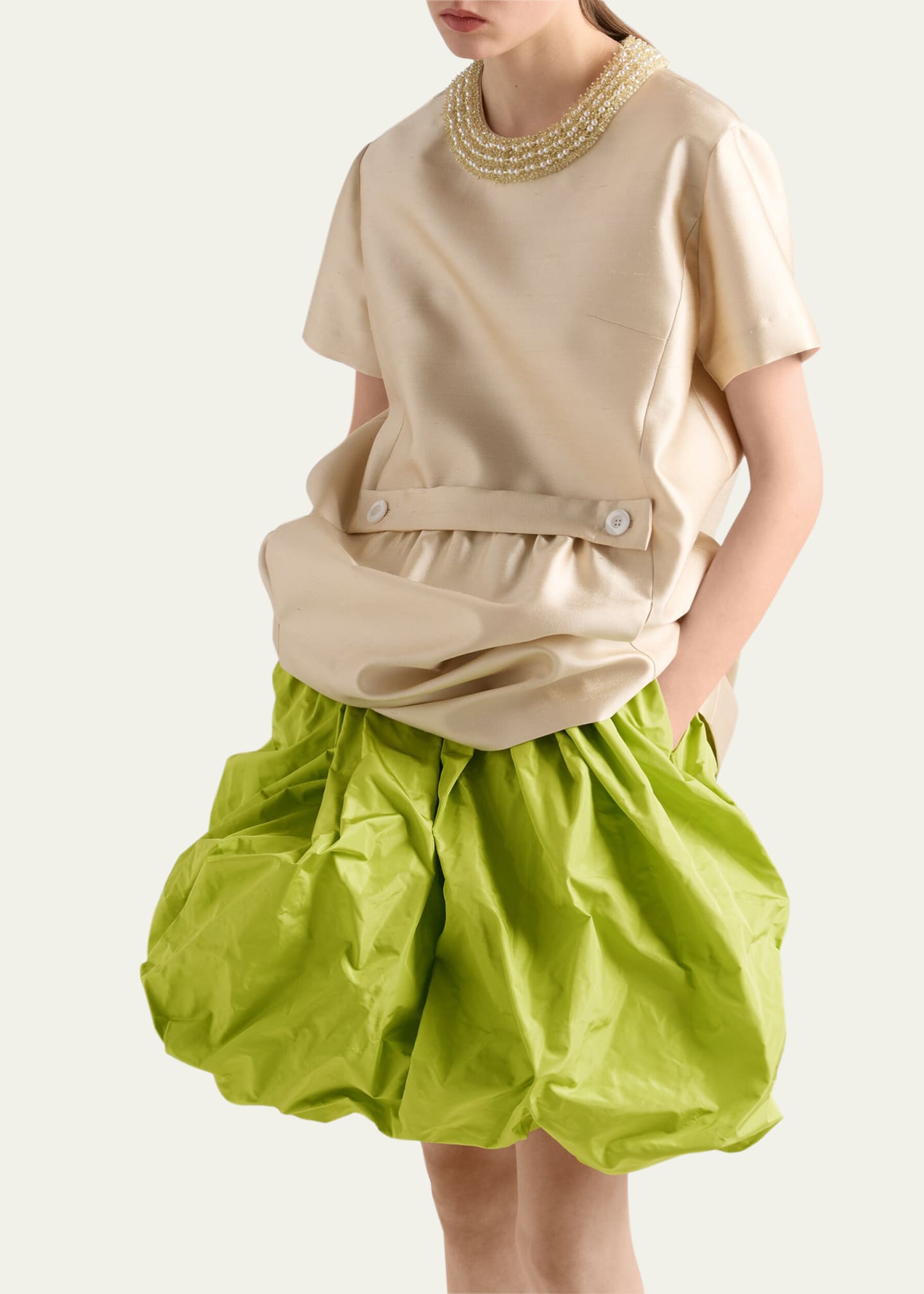Prada Silk Taffeta Balloon Skirt - Bergdorf Goodman