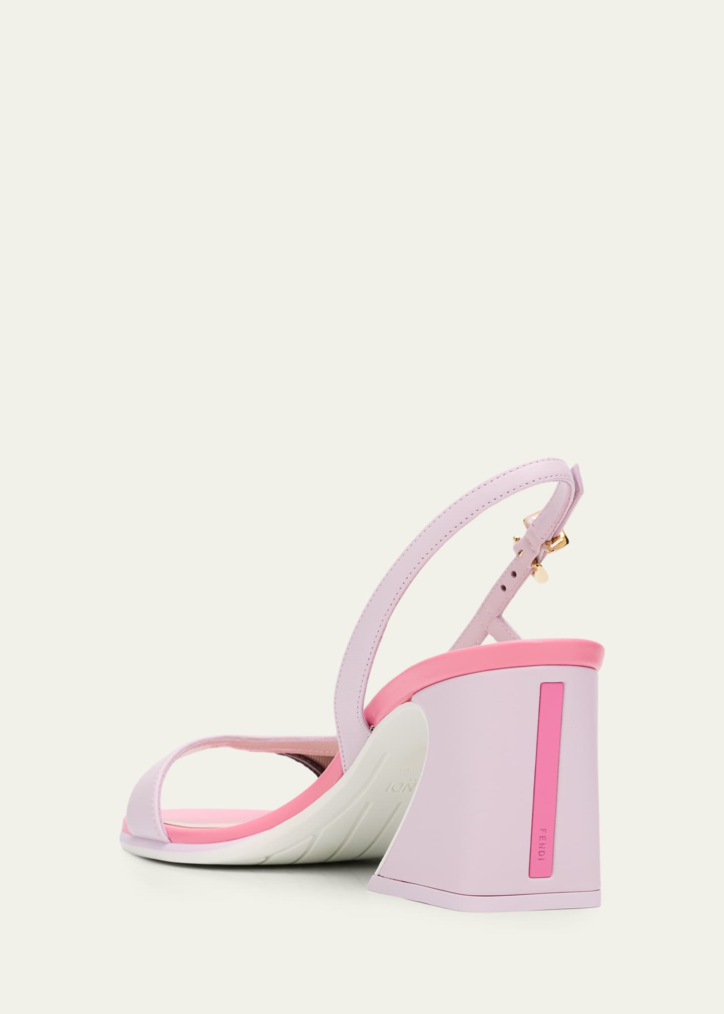 Fendi 65mm Arco Colorblock Slingback Sandals - Bergdorf Goodman