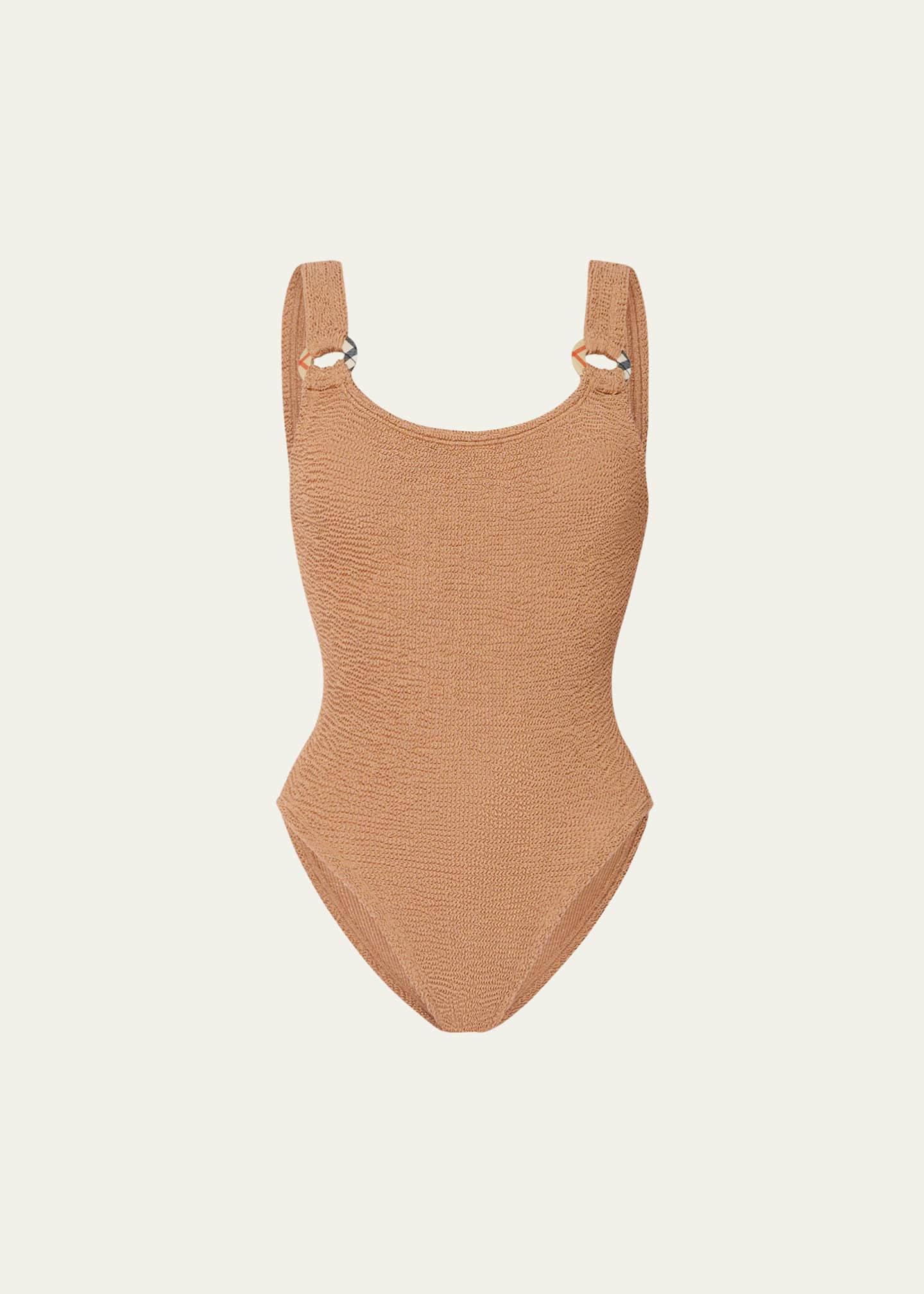 burberryワンピース Burberry x Hunza G Domino One-Piece Swimsuit - Bergdorf Goodman