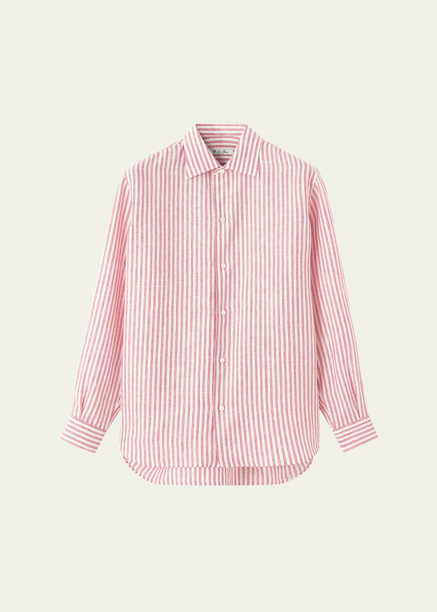 knee length dresses for ladies Loro Piana Pink Linen Shirt Dress Size IT 42 (UK 10) RRP 1,525  Sellier