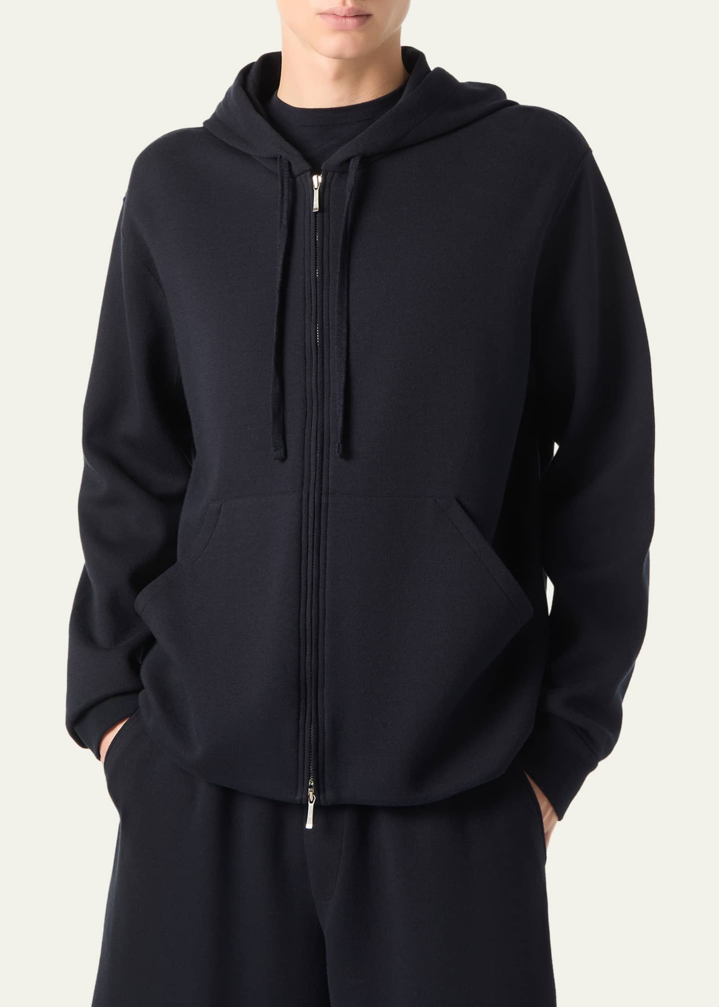 Loro Piana Men's Whitney Full-Zip Hoodie - Bergdorf Goodman
