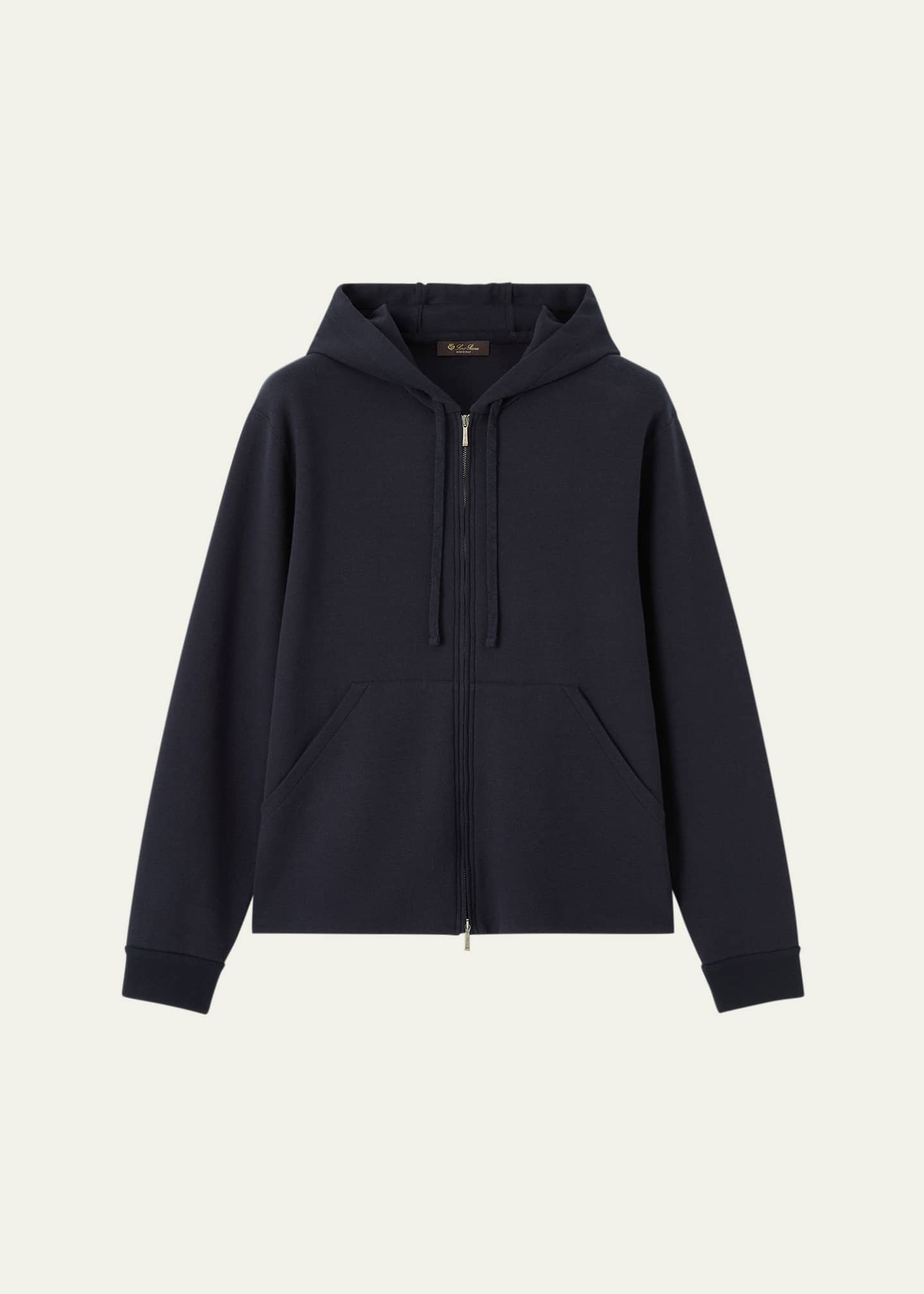 Loro Piana Men's Whitney Full-Zip Hoodie - Bergdorf Goodman