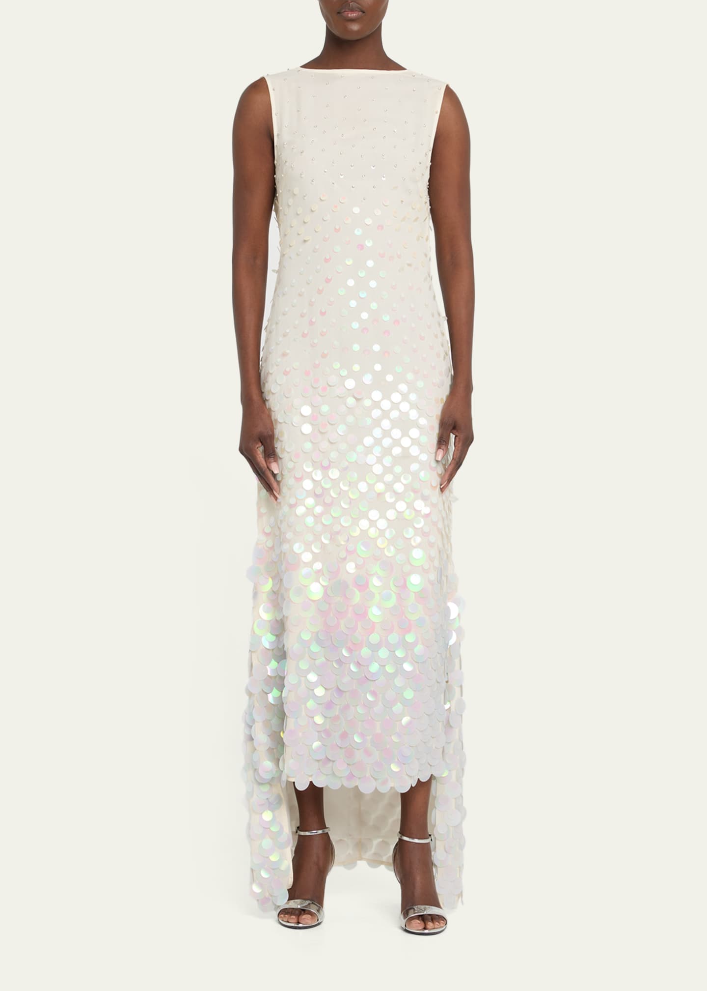 silk high low dresses Enchanted Moments Blue Satin Ruffled High-Low Dress