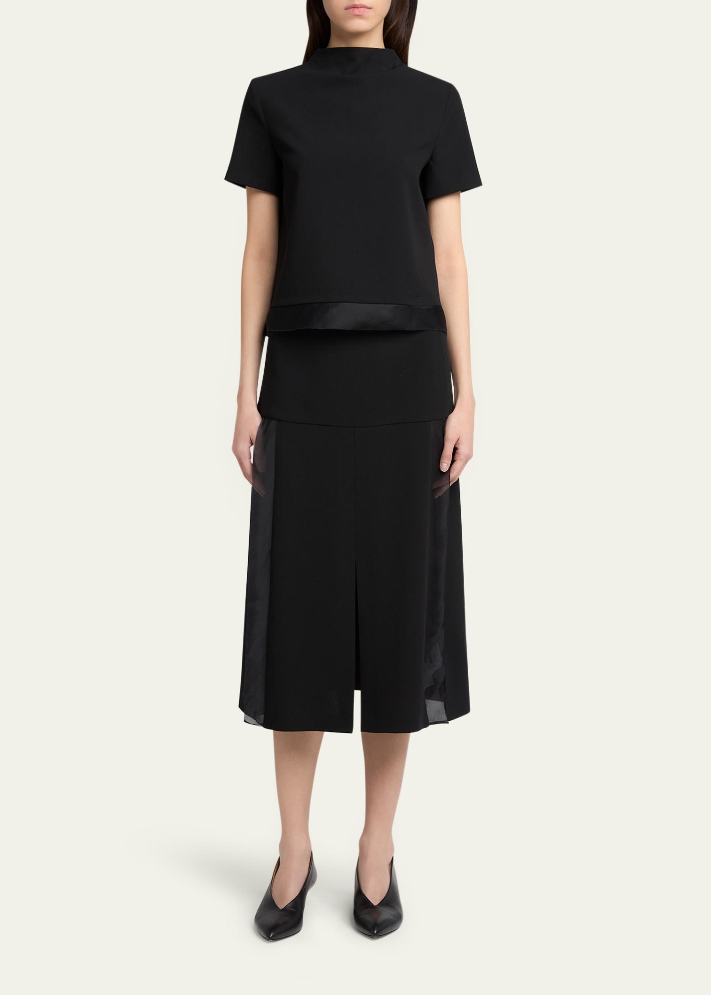 シギント Jil Sander Slit Paneled Midi Skirt - Bergdorf Goodman