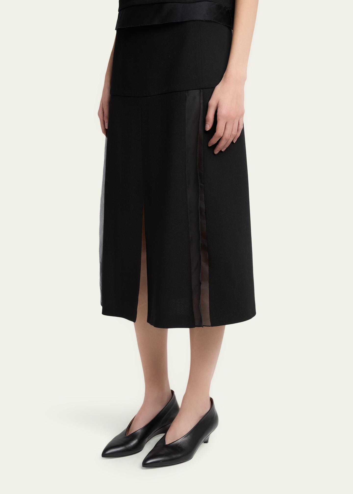 シギント Jil Sander Slit Paneled Midi Skirt - Bergdorf Goodman