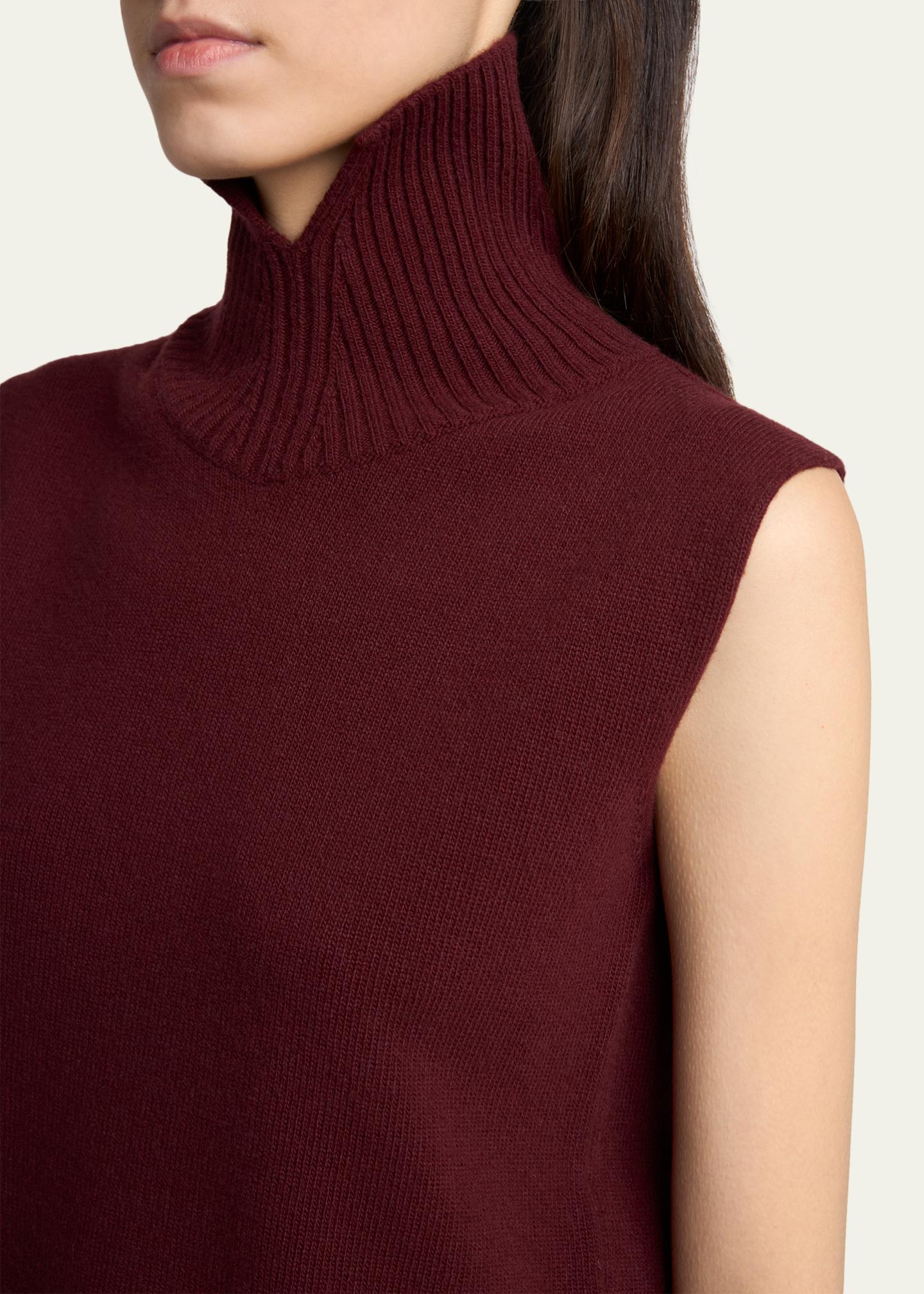 Jil Sander High-Neck Split Hem Gilet - Bergdorf Goodman