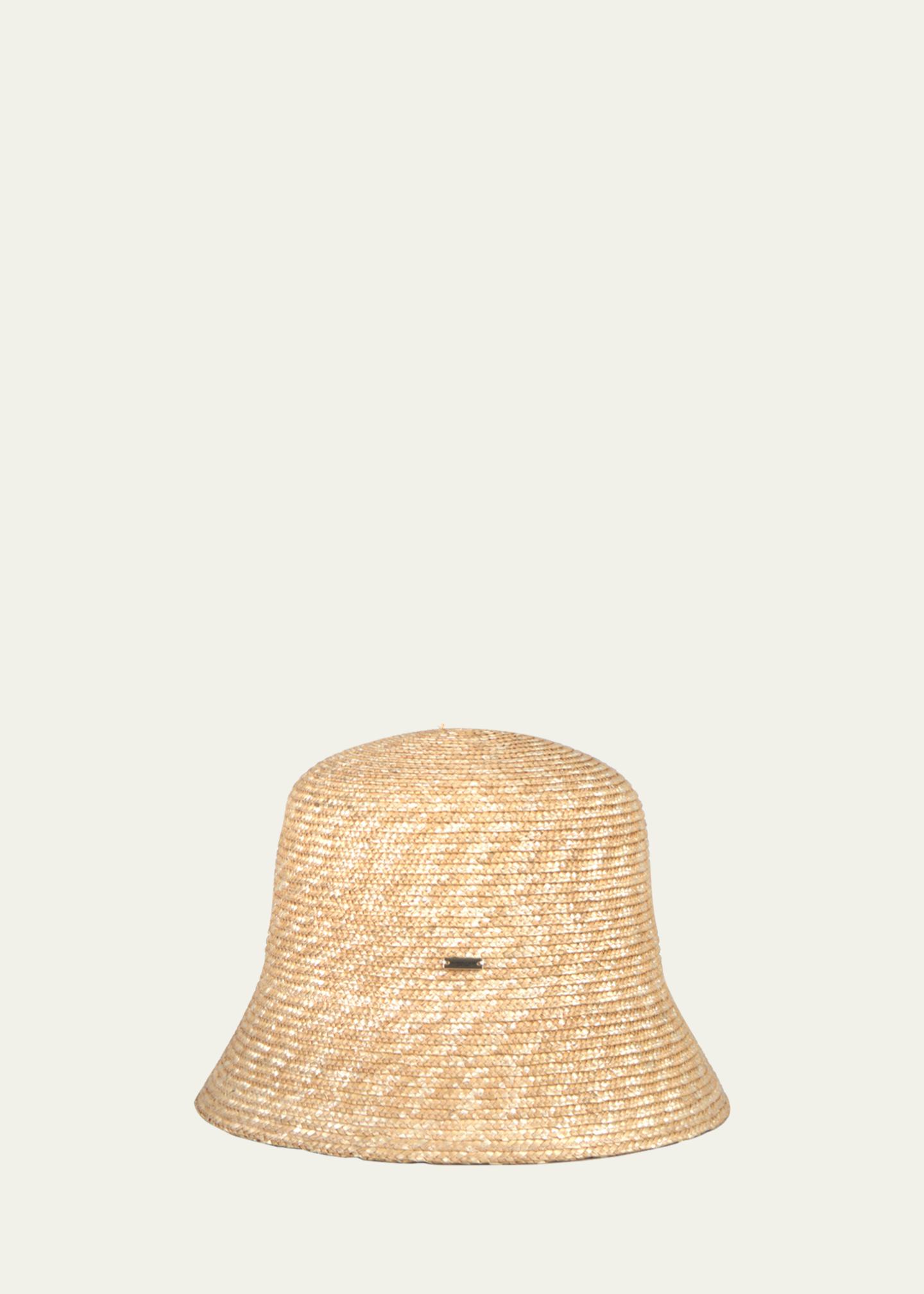 Eugenia Kim Straw Bucket Hat Mirabel in Natural by Eugenia Kim main image 2