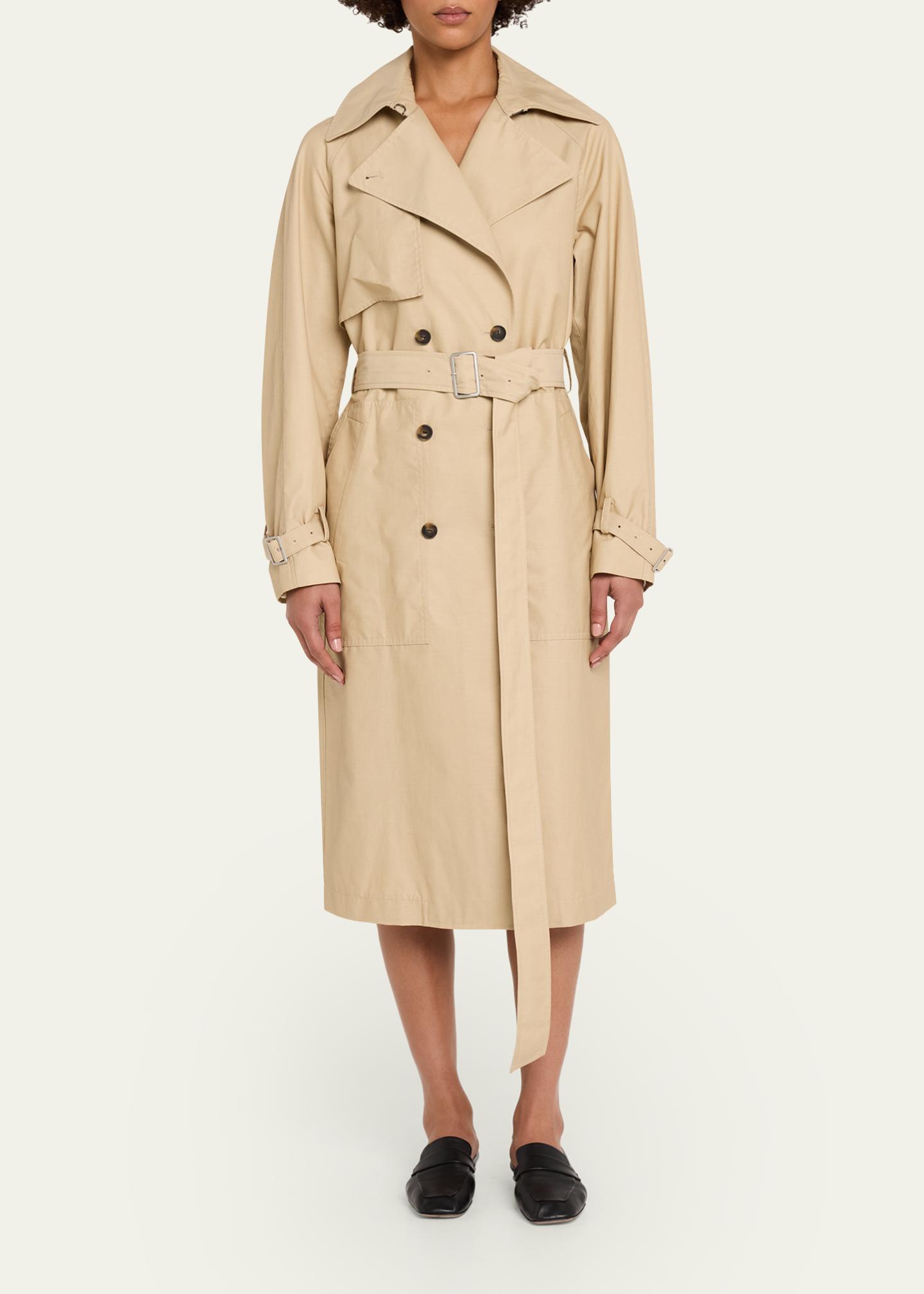 Vince Fine Twill Trench Coat - Bergdorf Goodman