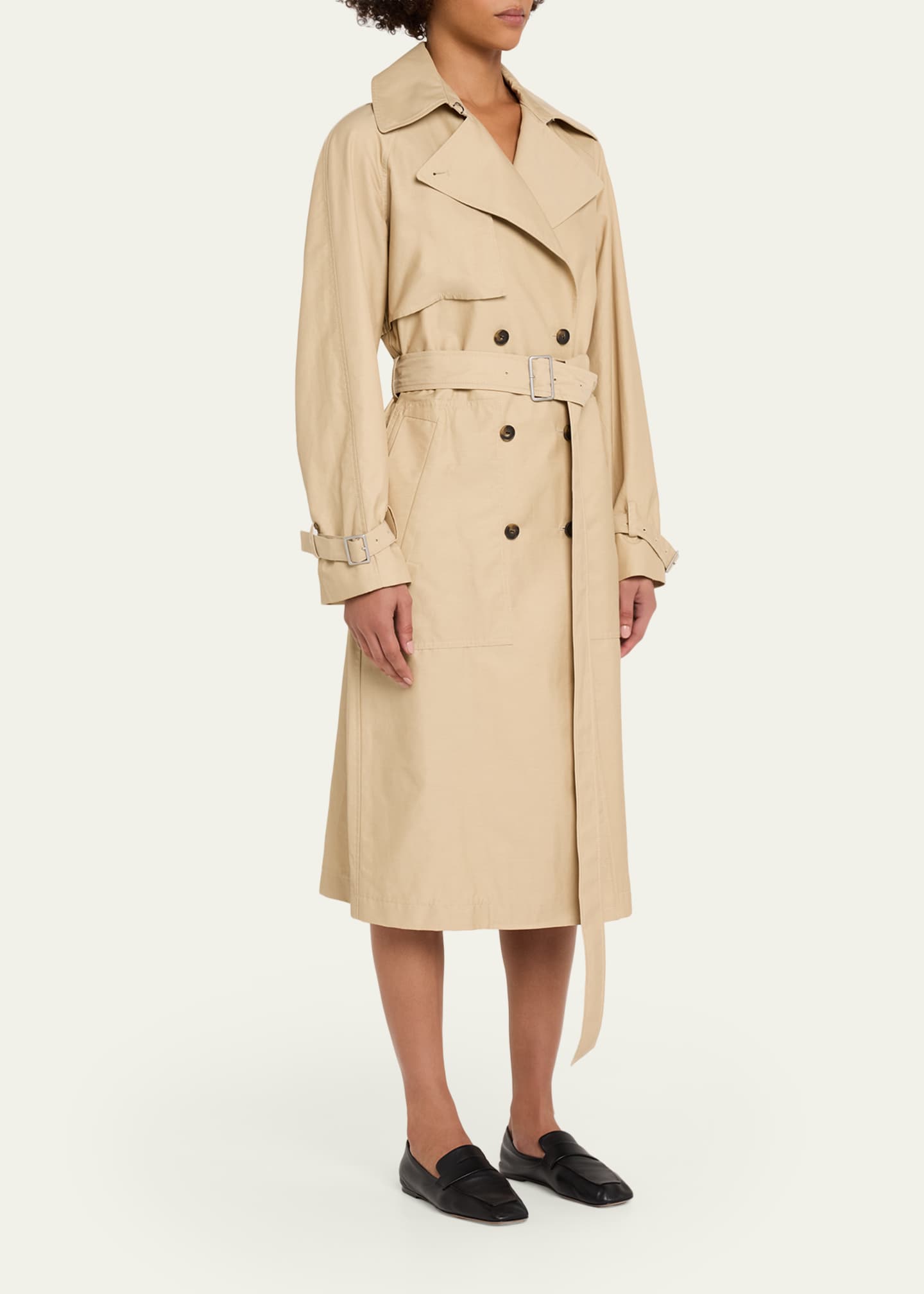 Vince Fine Twill Trench Coat - Bergdorf Goodman
