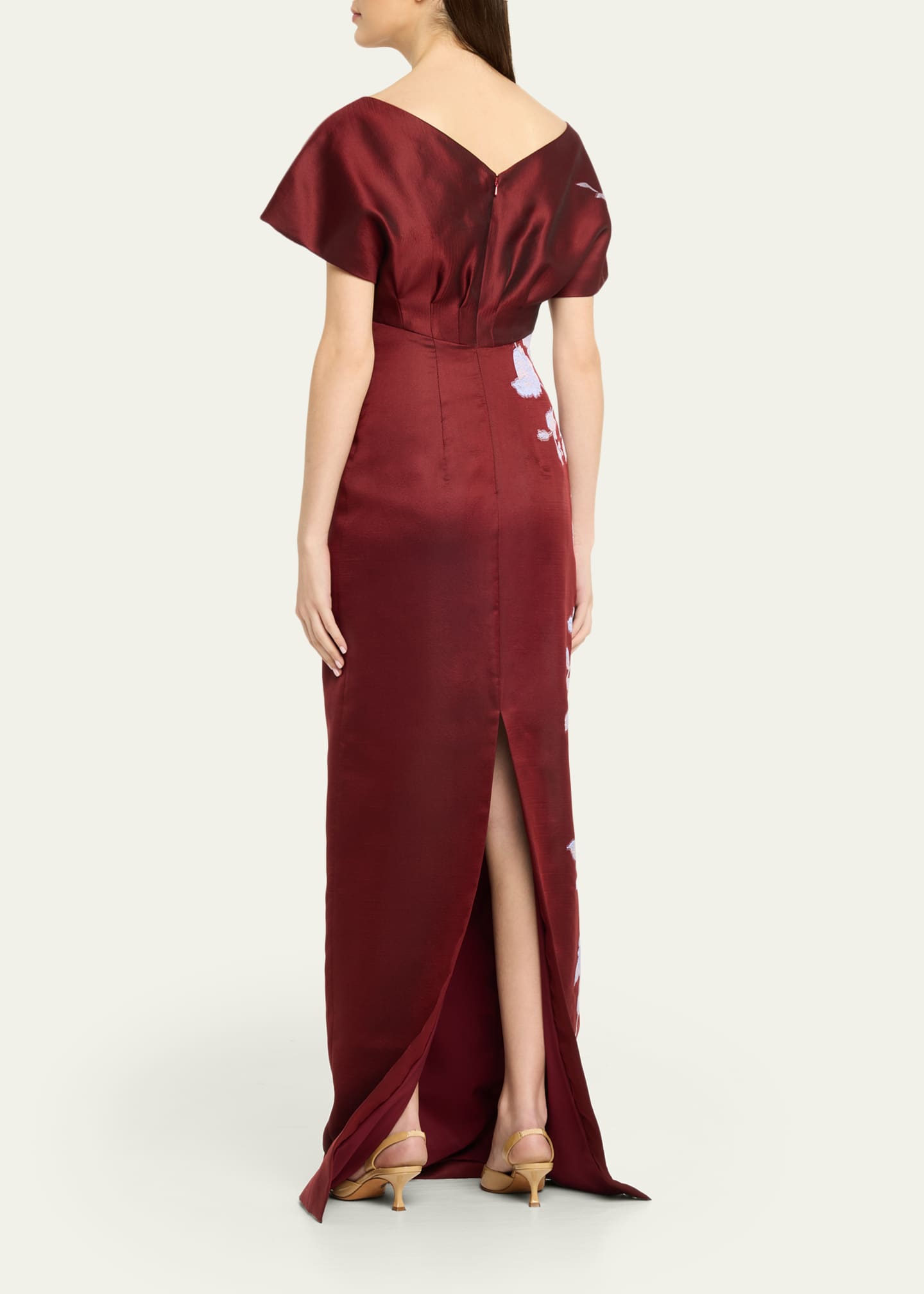 lela rose dress Floral Crepe Stella Dress  Lela Rose