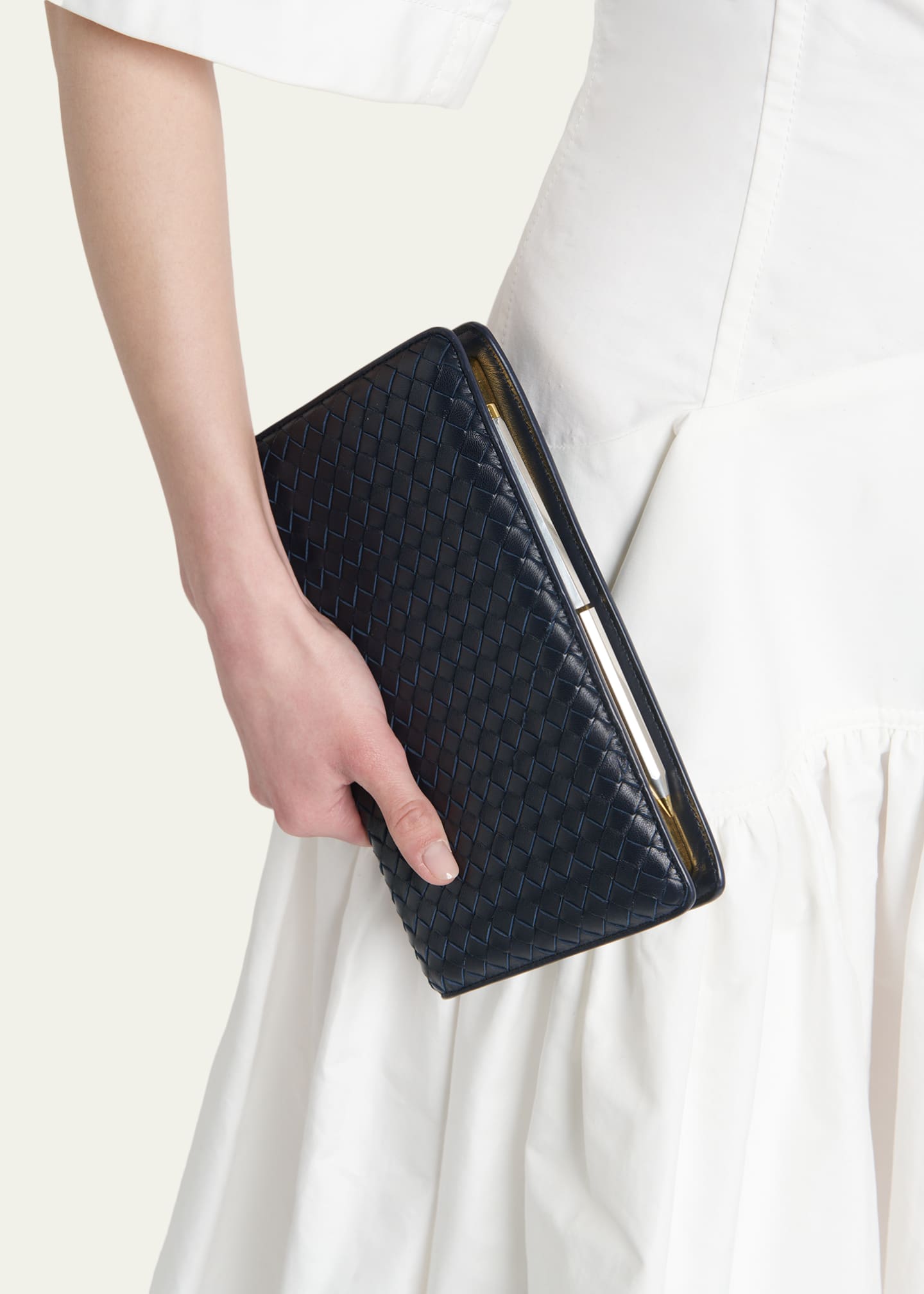Bottega Veneta Agenda Leather Clutch Bag - Bergdorf Goodman