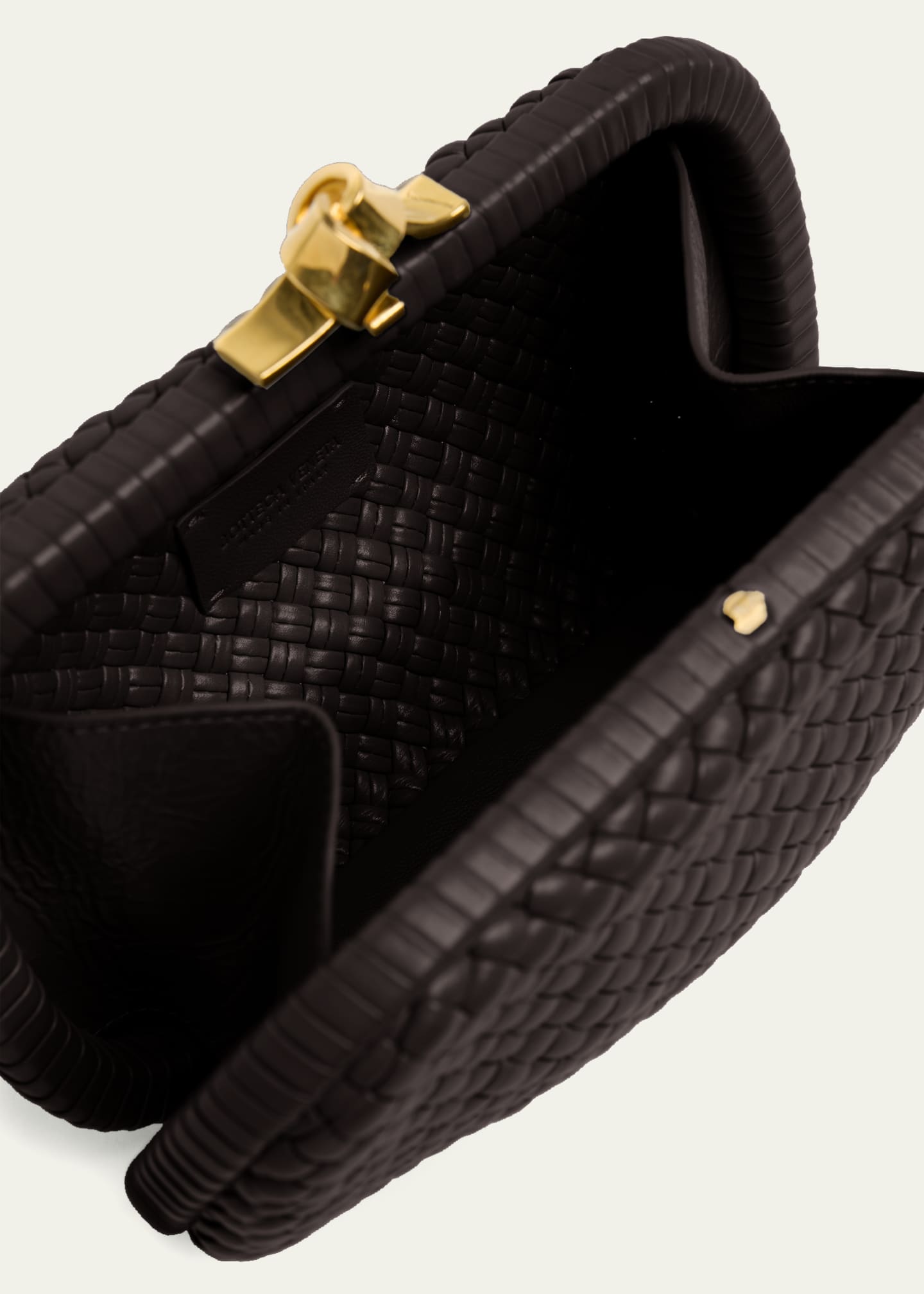 Bottega Veneta Padded Leather Sculptural Knot Clutch Bag
