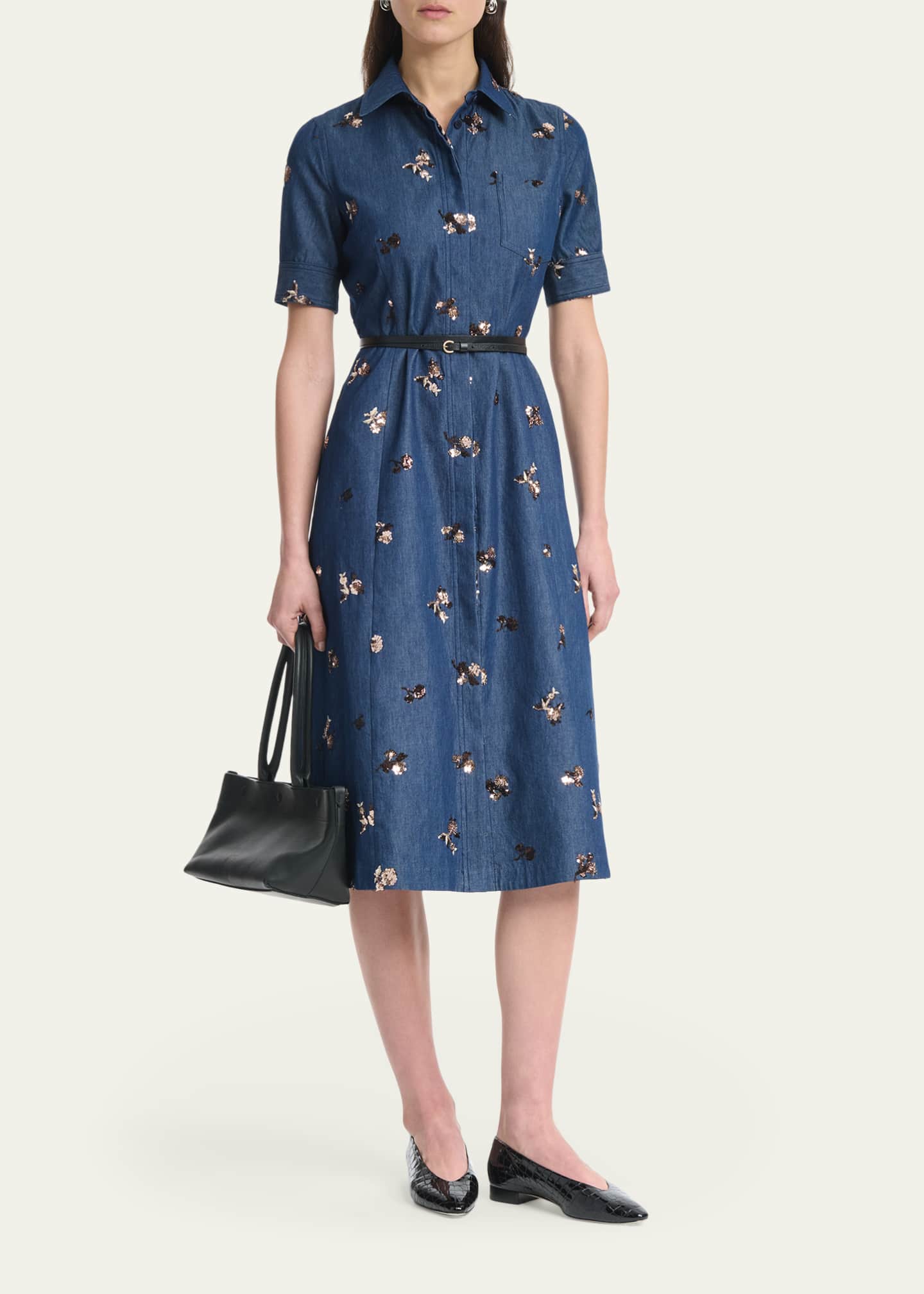 altuzarra short sleeve button front cady knit top fitted dress Kimchi Blue On My Mind Tailored Short Sleeve Shirt Mini Dress