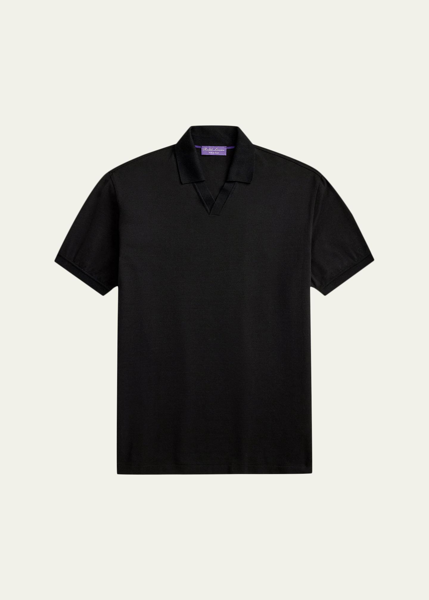 Ralph Lauren Purple Label Men's Cotton and Cashmere Short-Sleeve