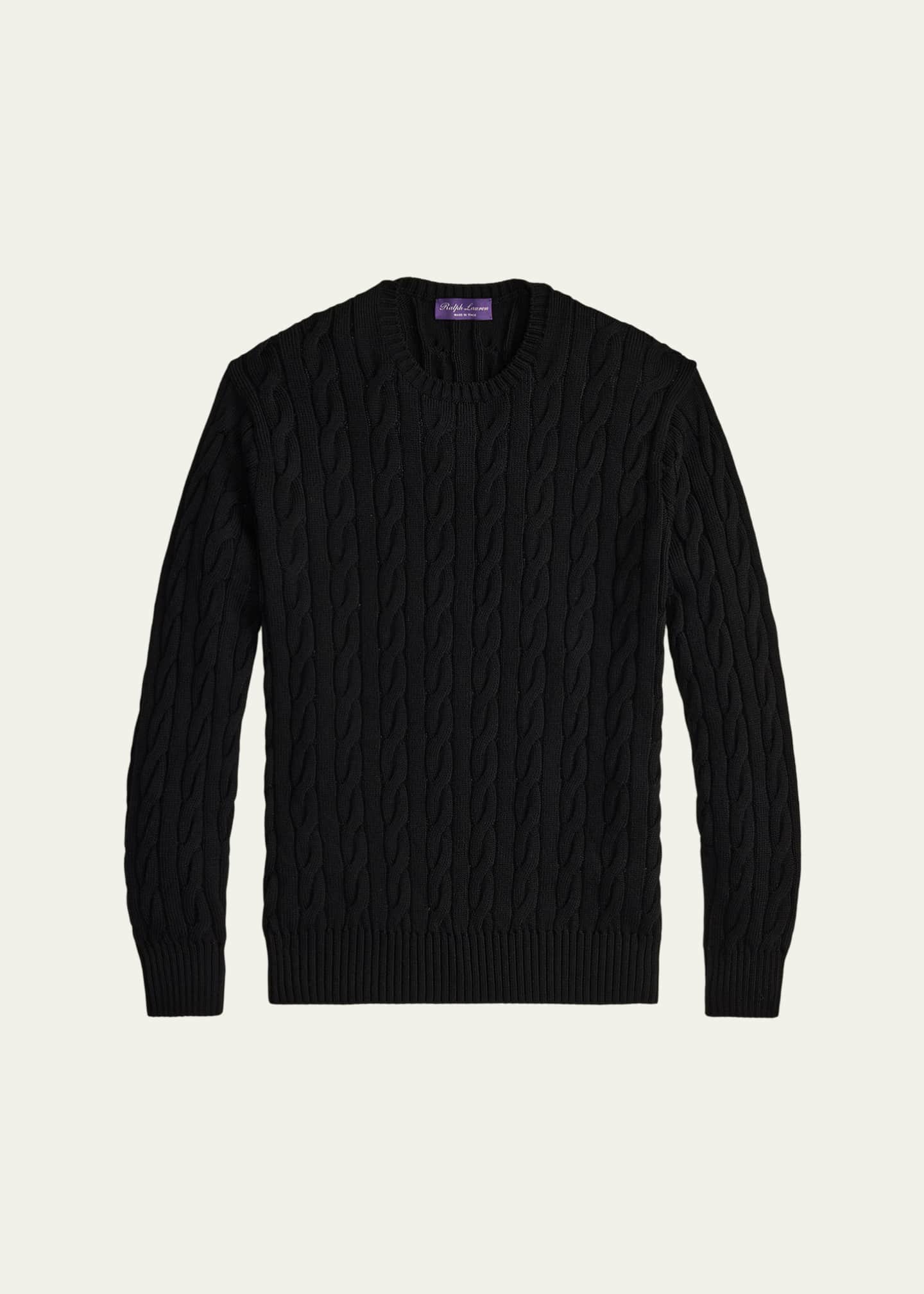 Ralph Lauren Purple Label Men's The Iconic Cable-Knit Sweater