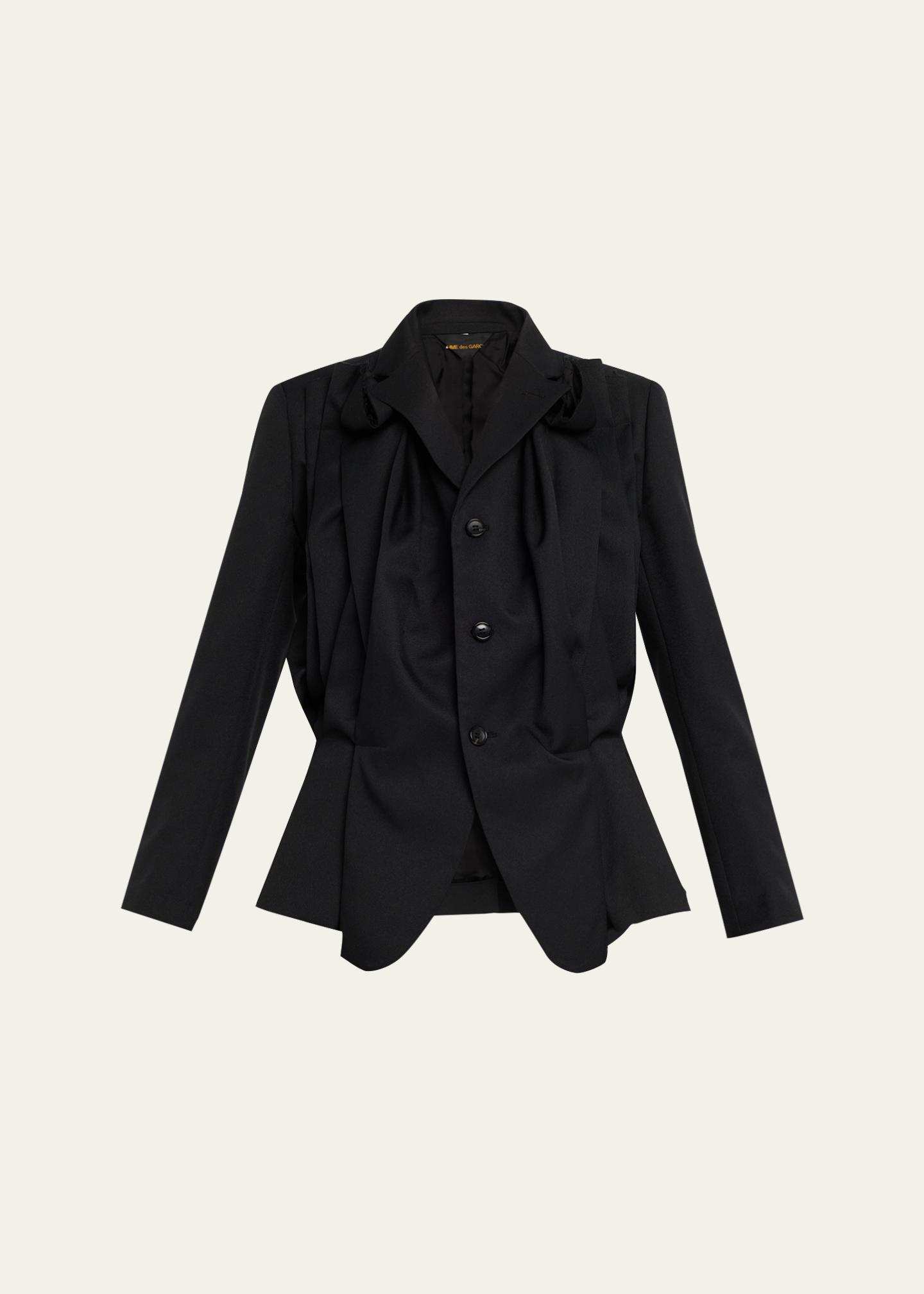 Comme des Garcons Draped Single-Breasted Blazer - Bergdorf Goodman