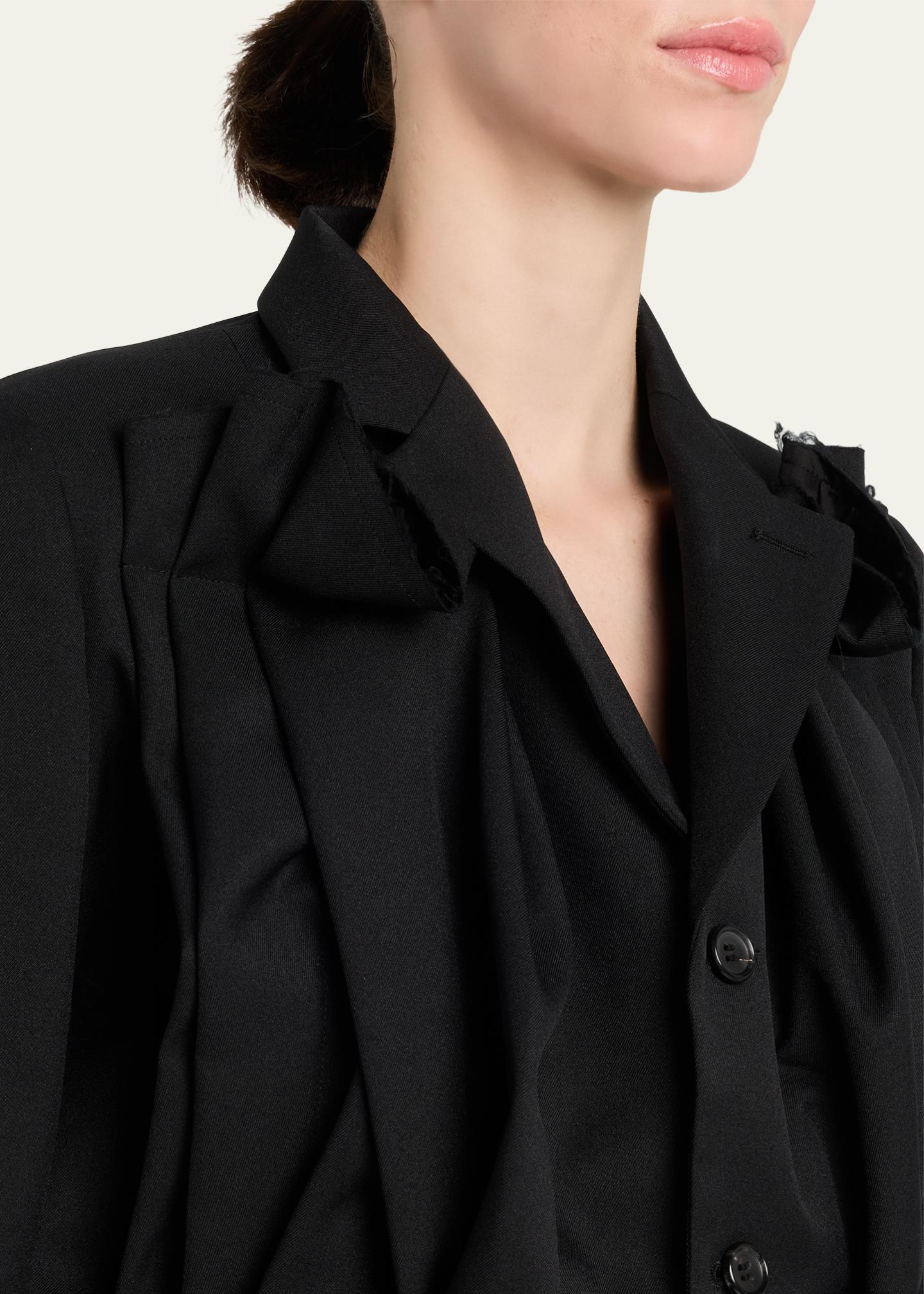Comme des Garcons Draped Single-Breasted Blazer - Bergdorf Goodman
