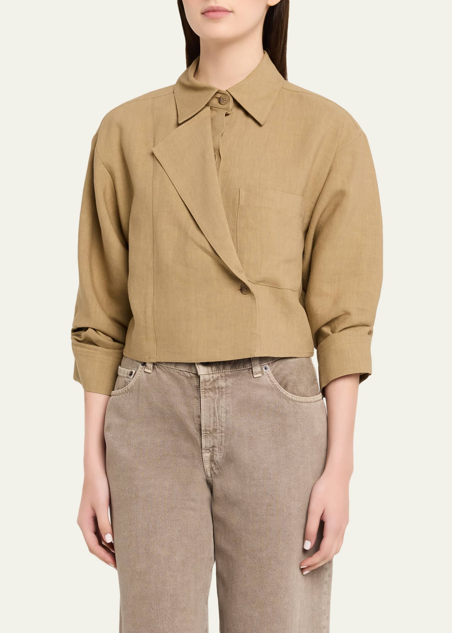 TWP Next Chapter Washed Linen Top - Bergdorf Goodman