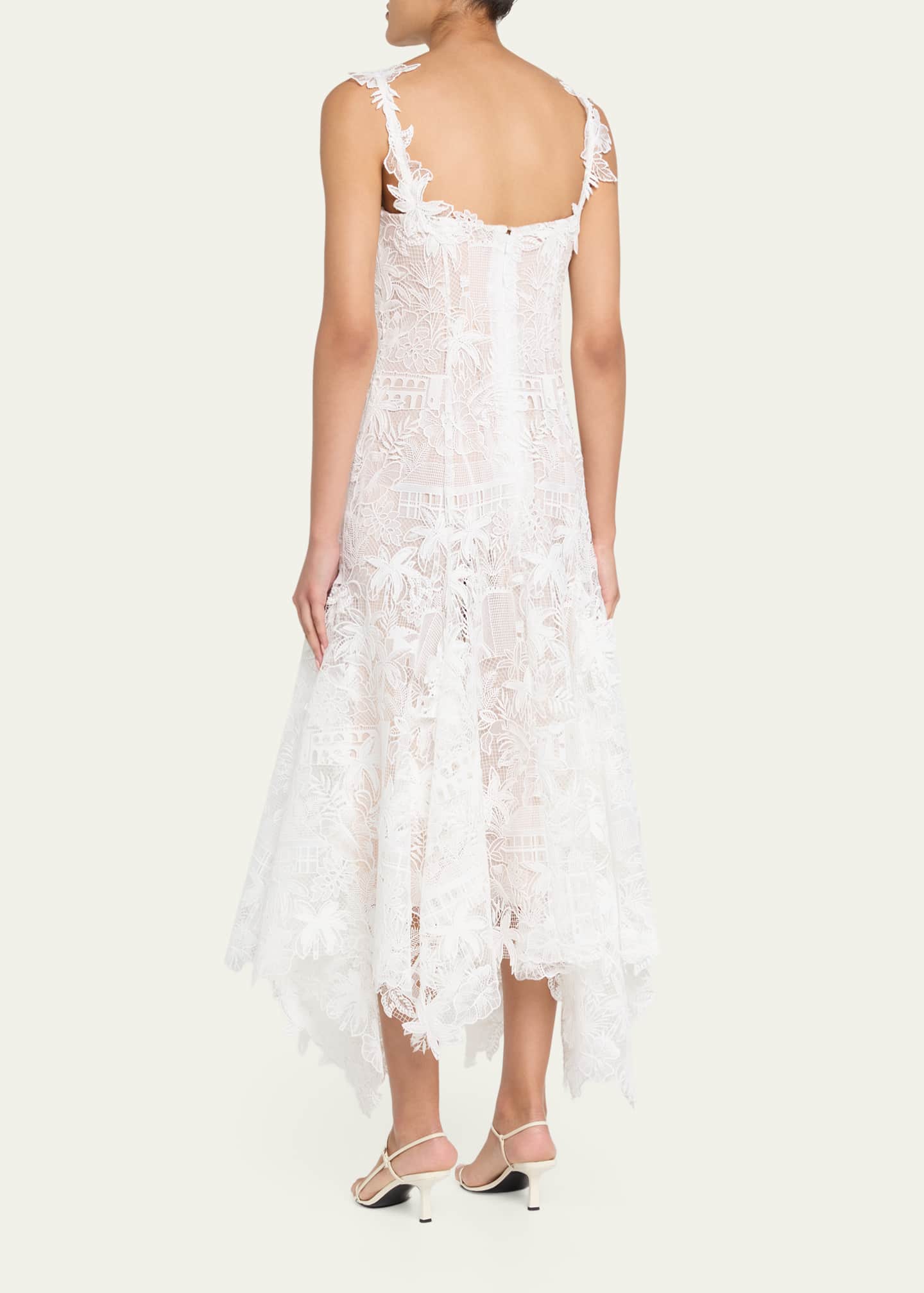 Oscar de la Renta Dominican Landscape Guipure Dress - Bergdorf Goodman