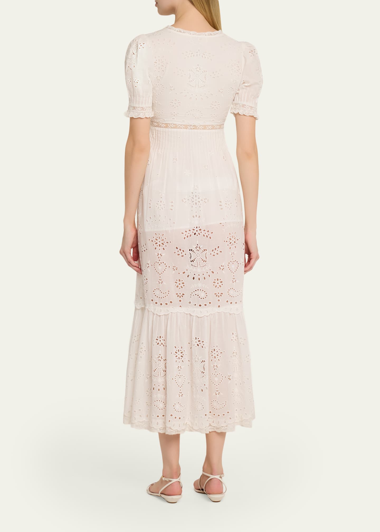 anglaise midi dress Constance Broderie Anglaise Midi Dress