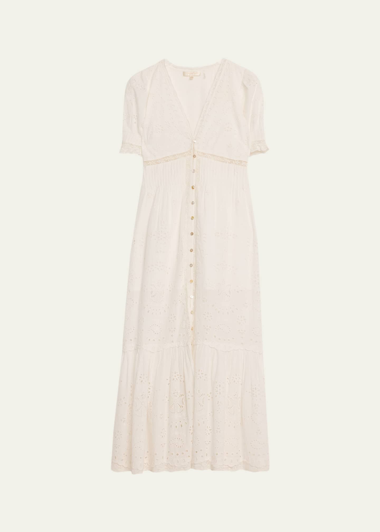 loveshackfancy midi dress LoveShackFancy Suvi Midi Dress - Arctic Van