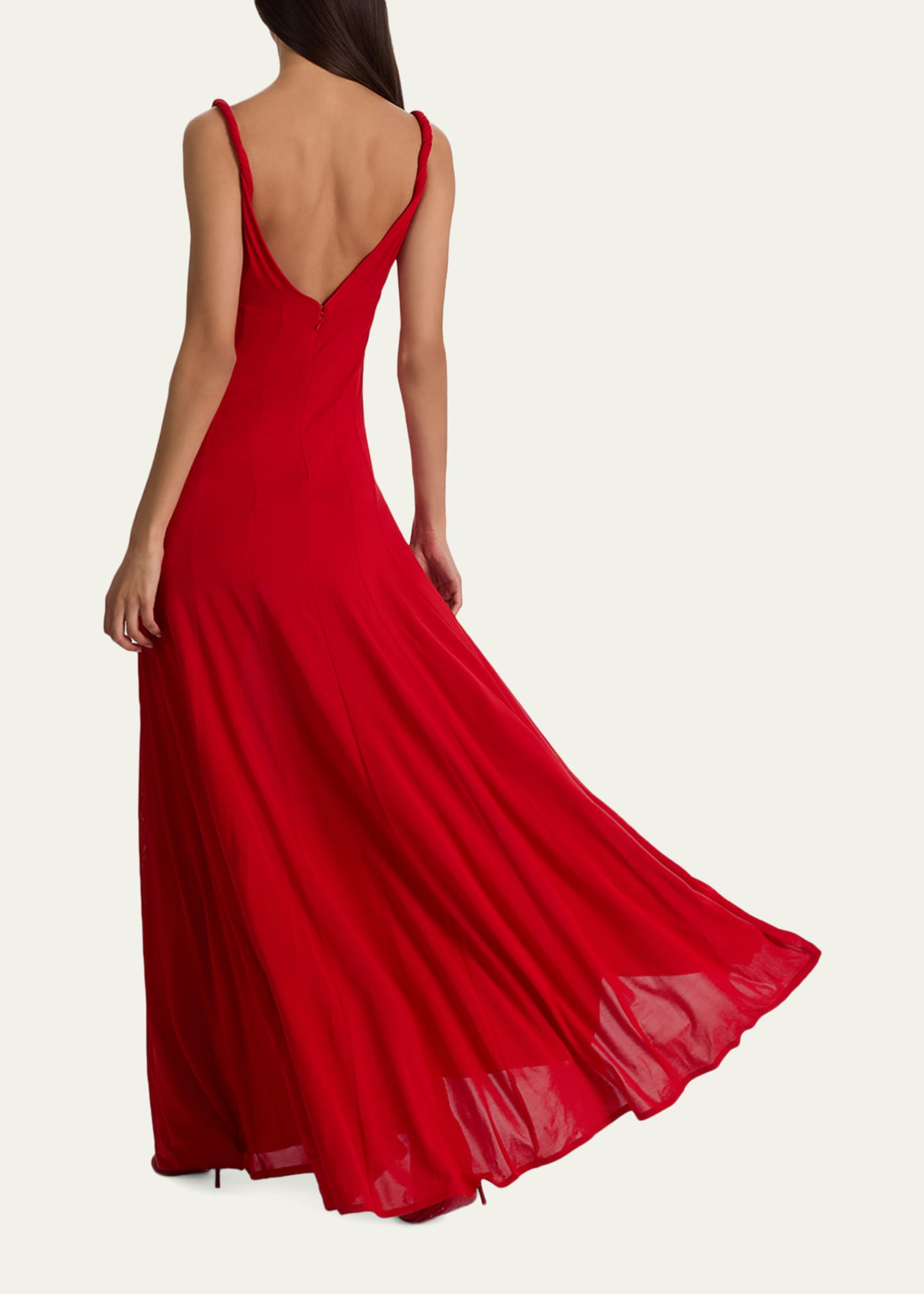 Alice + Olivia Noelia Twist Strap Maxi Dress, Size 6