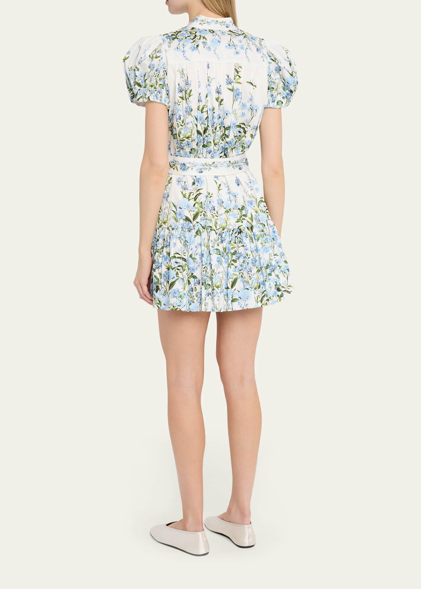 alice and olivia loryn embroidered mini shirt dress Alice + Olivia Loryn Embroidered Shirtdress
