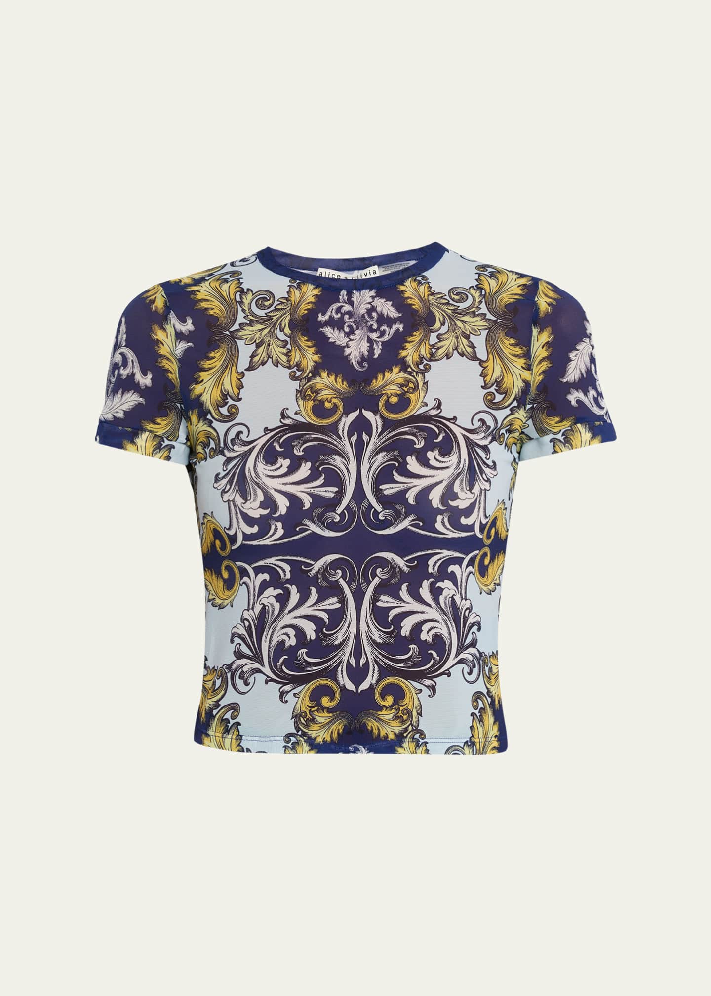 ALICE + OLIVIA Tess Crewneck Tee - Bergdorf Goodman