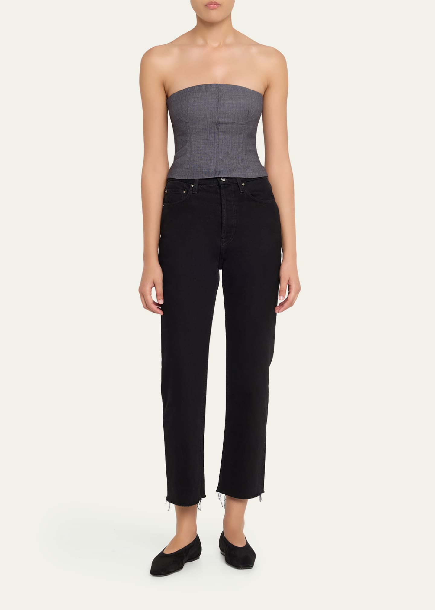 TWP Jillian Lightweight Viscose-Wool Bustier - Bergdorf Goodman