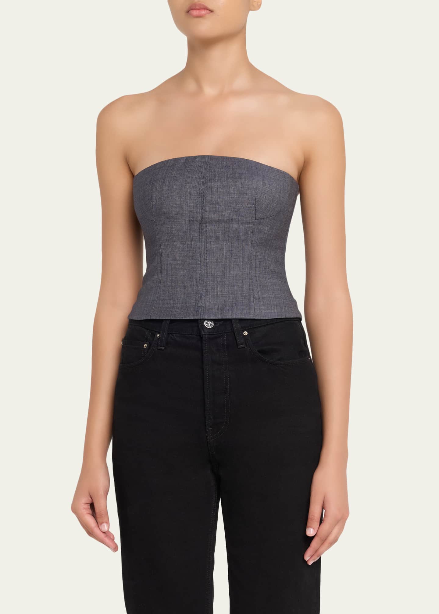 TWP Jillian Lightweight Viscose-Wool Bustier - Bergdorf Goodman