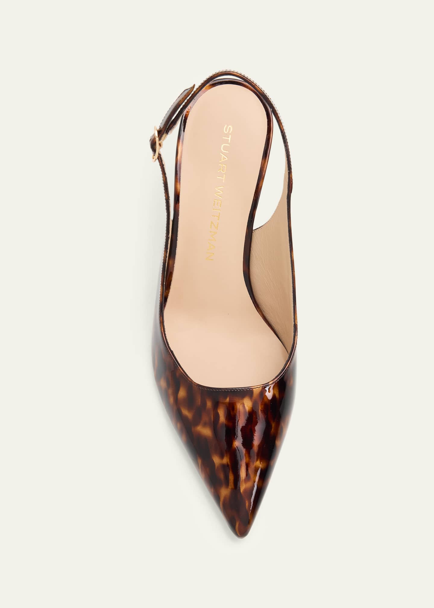 Stuart Weitzman 75mm Stuart Power Tortoiseshell Patent Leather