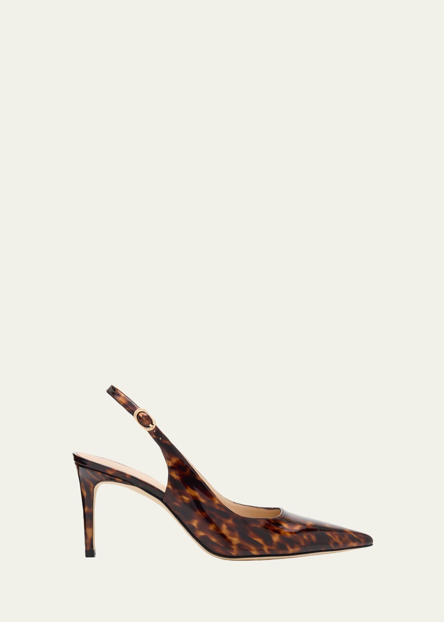 Stuart Weitzman 75mm Stuart Power Tortoiseshell Patent Leather
