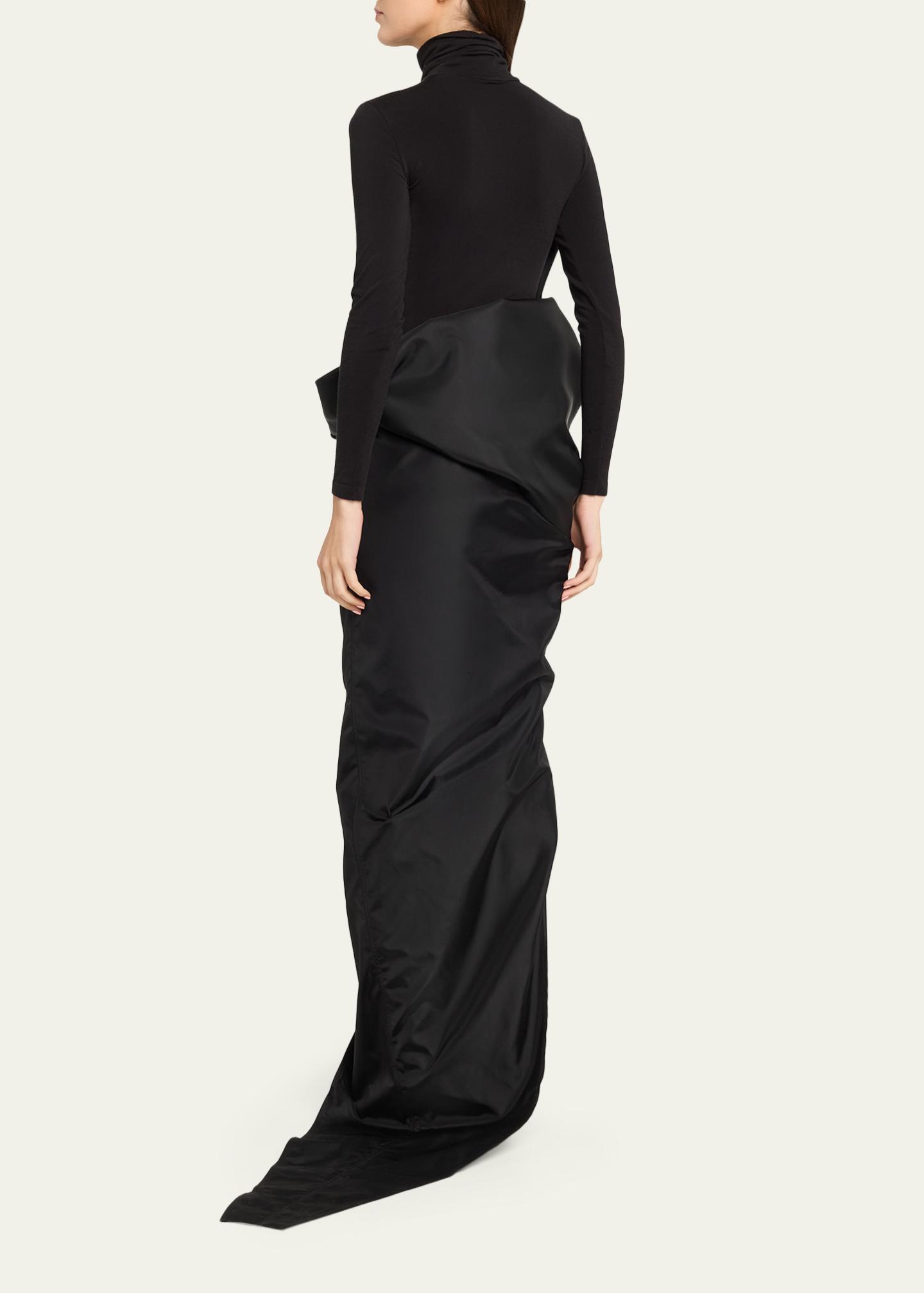 Rick Owens Temple Sculptural Draped Slit Skirt - Bergdorf Goodman
