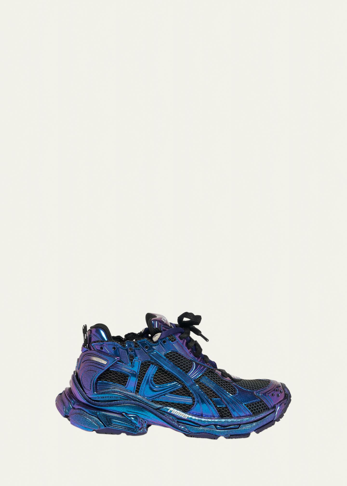 Balenciaga Men's Runner Iridescent Low-Top Sneakers - Bergdorf Goodman