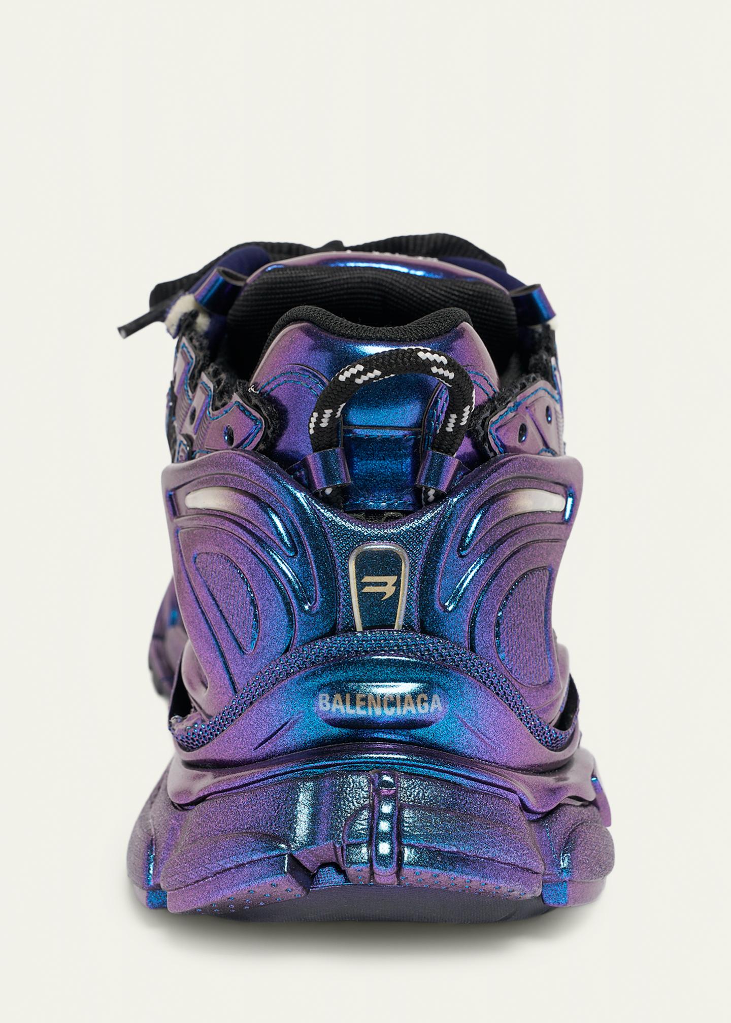 Balenciaga Men's Runner Iridescent Low-Top Sneakers - Bergdorf Goodman