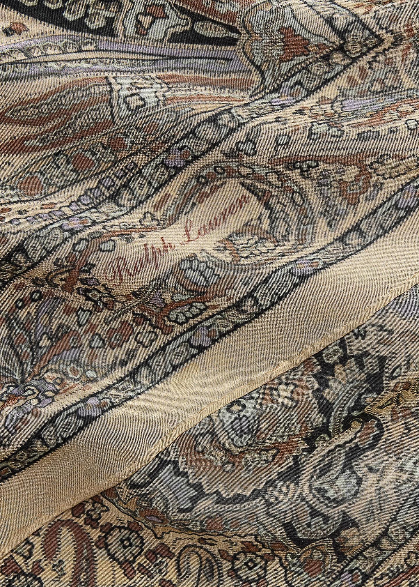 Ralph Lauren Collection Paisley Crepe de Chine Square Scarf - Bergdorf ...