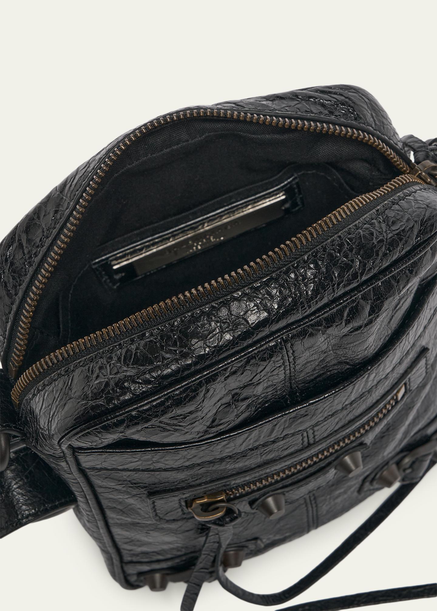 Balenciaga Men's Le City Leather Crossbody Bag - Bergdorf Goodman