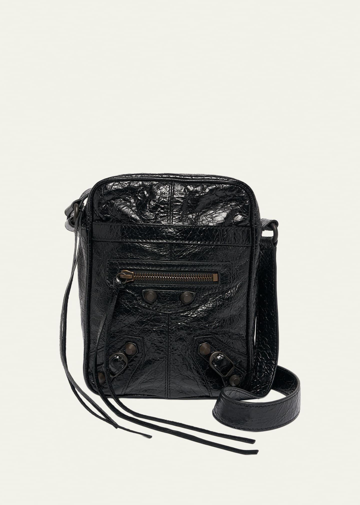 Balenciaga Men's Le City Leather Crossbody Bag - Bergdorf Goodman