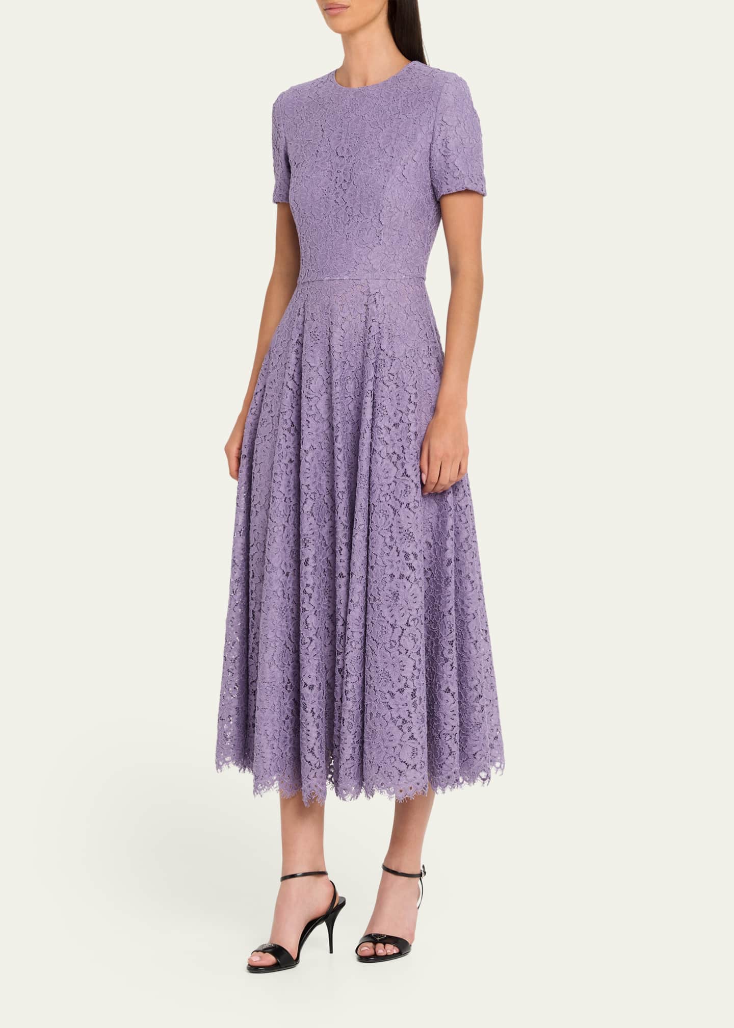 michael kors purple floral dress Michael Kors Corded Floral Lace Dance Dress