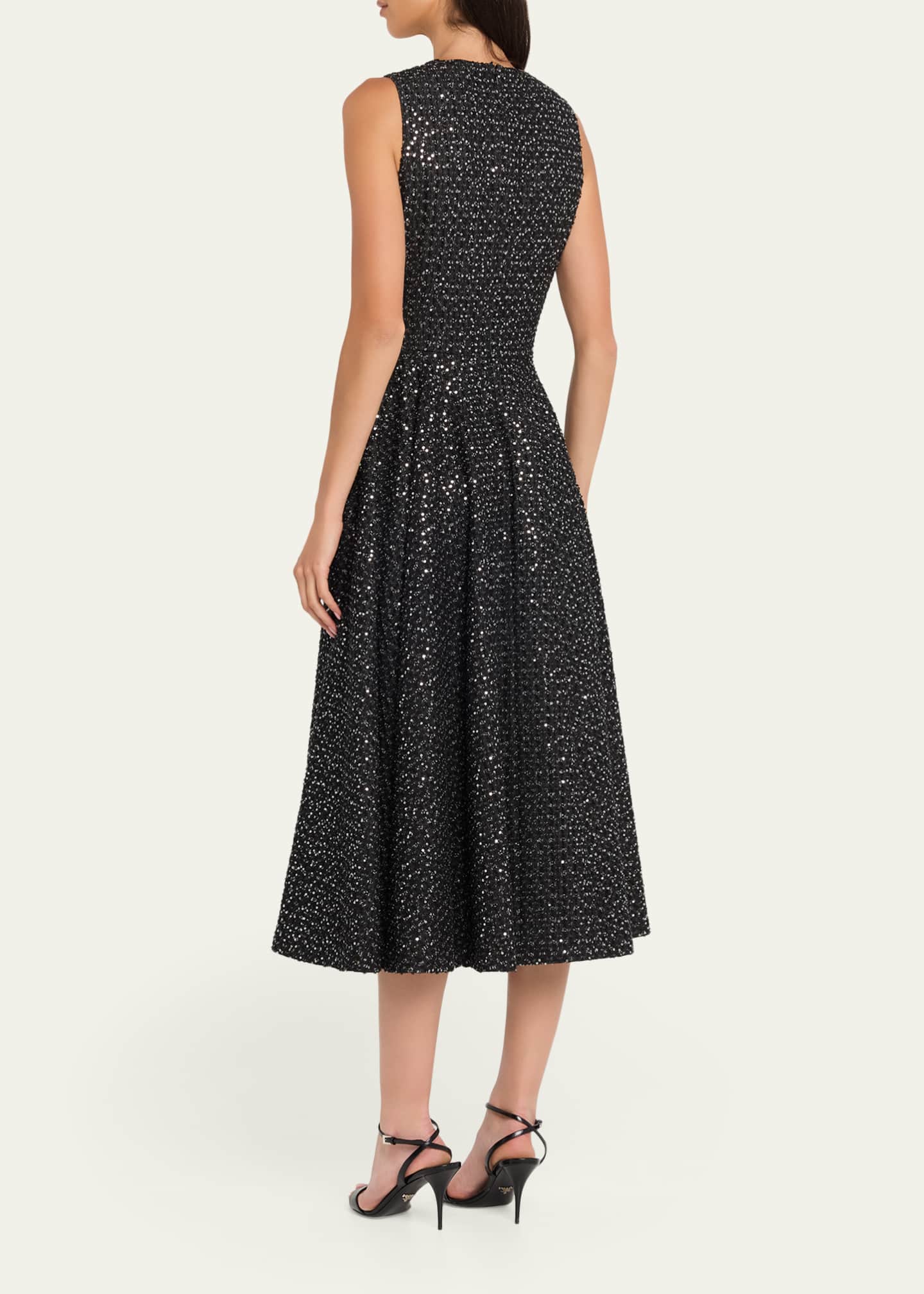 michael by michael kors sequin dress MICHAEL Michael Kors Floral Sequin Tank Mini Dress in White