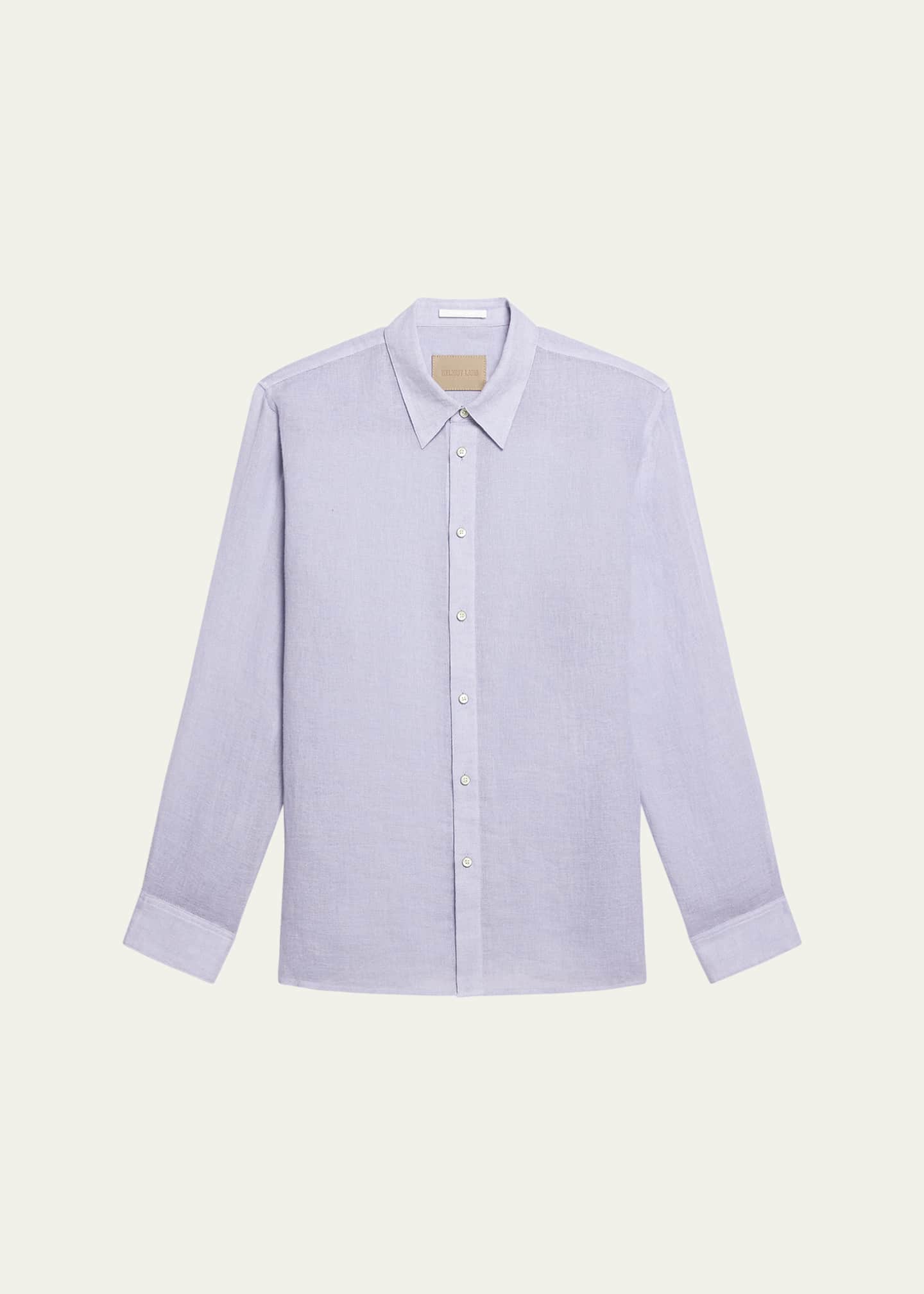 Helmut Lang Men's Relaxed Fit Linen Button-Down Shirt - Bergdorf