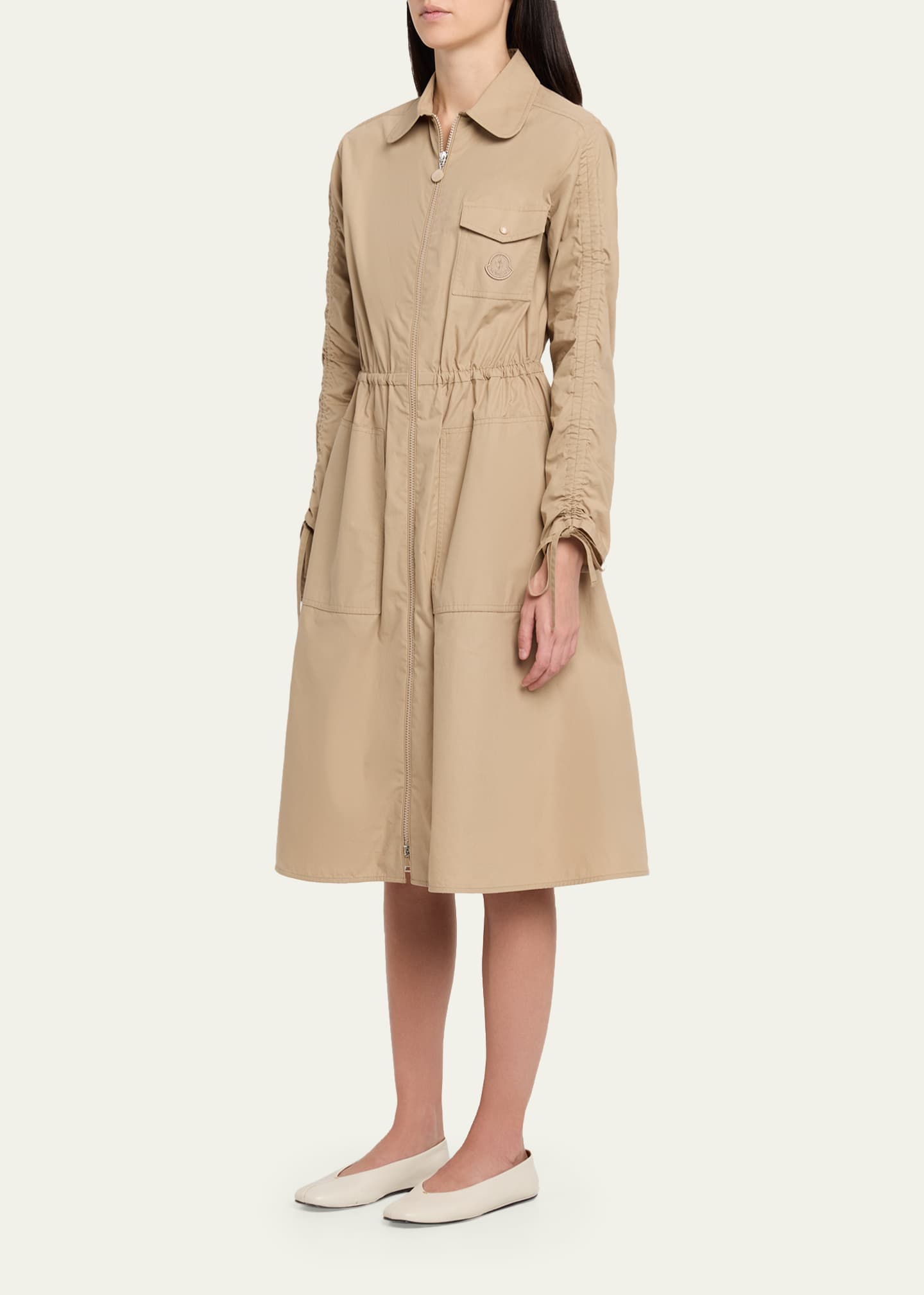 Moncler Cotton Poplin Shirtdress - Bergdorf Goodman